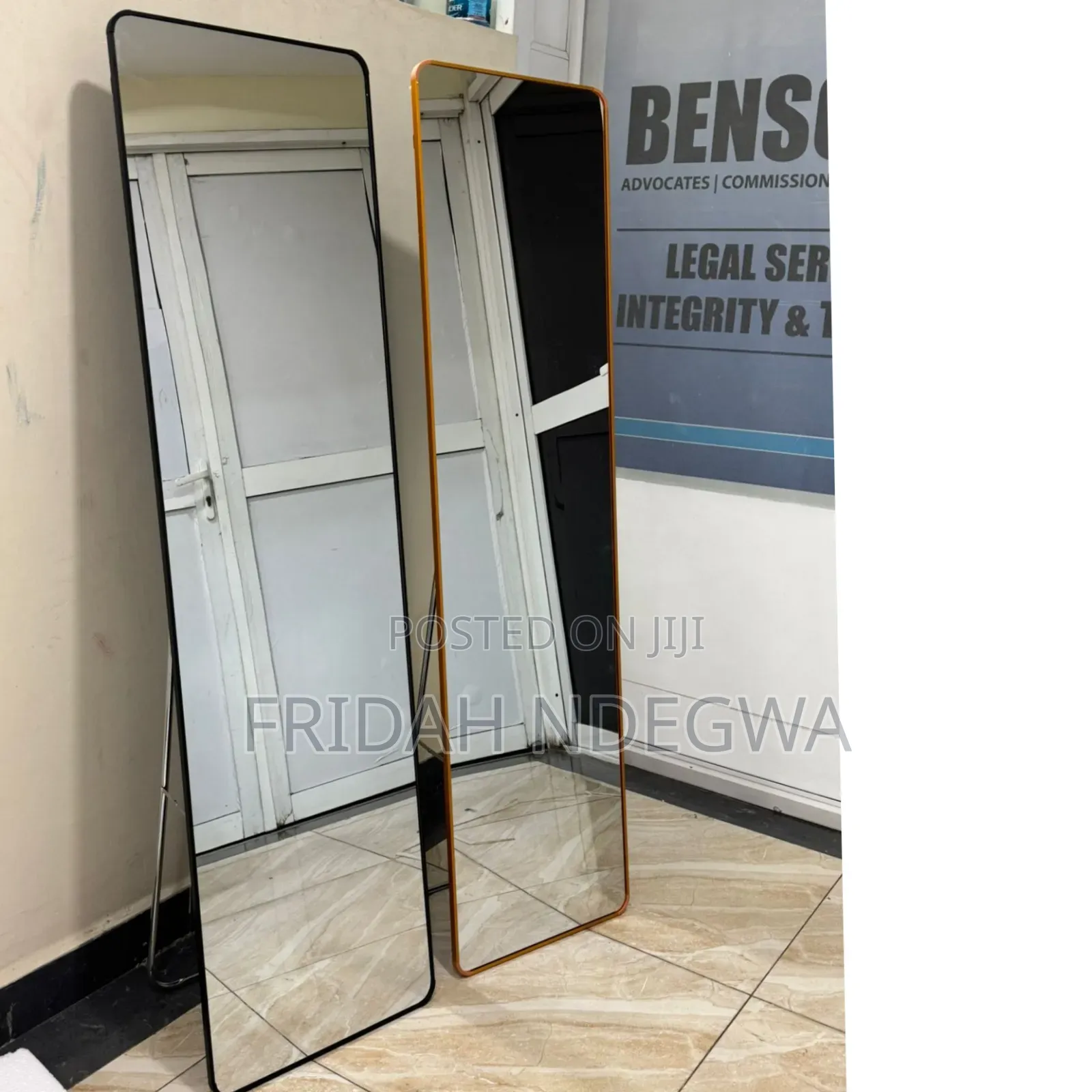 Long Aluminum Dressing Mirror 157*47*7cm