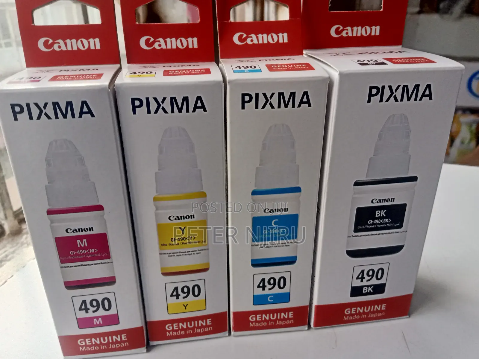 Pixma 490 Original Inks For Canon G3411/G2411