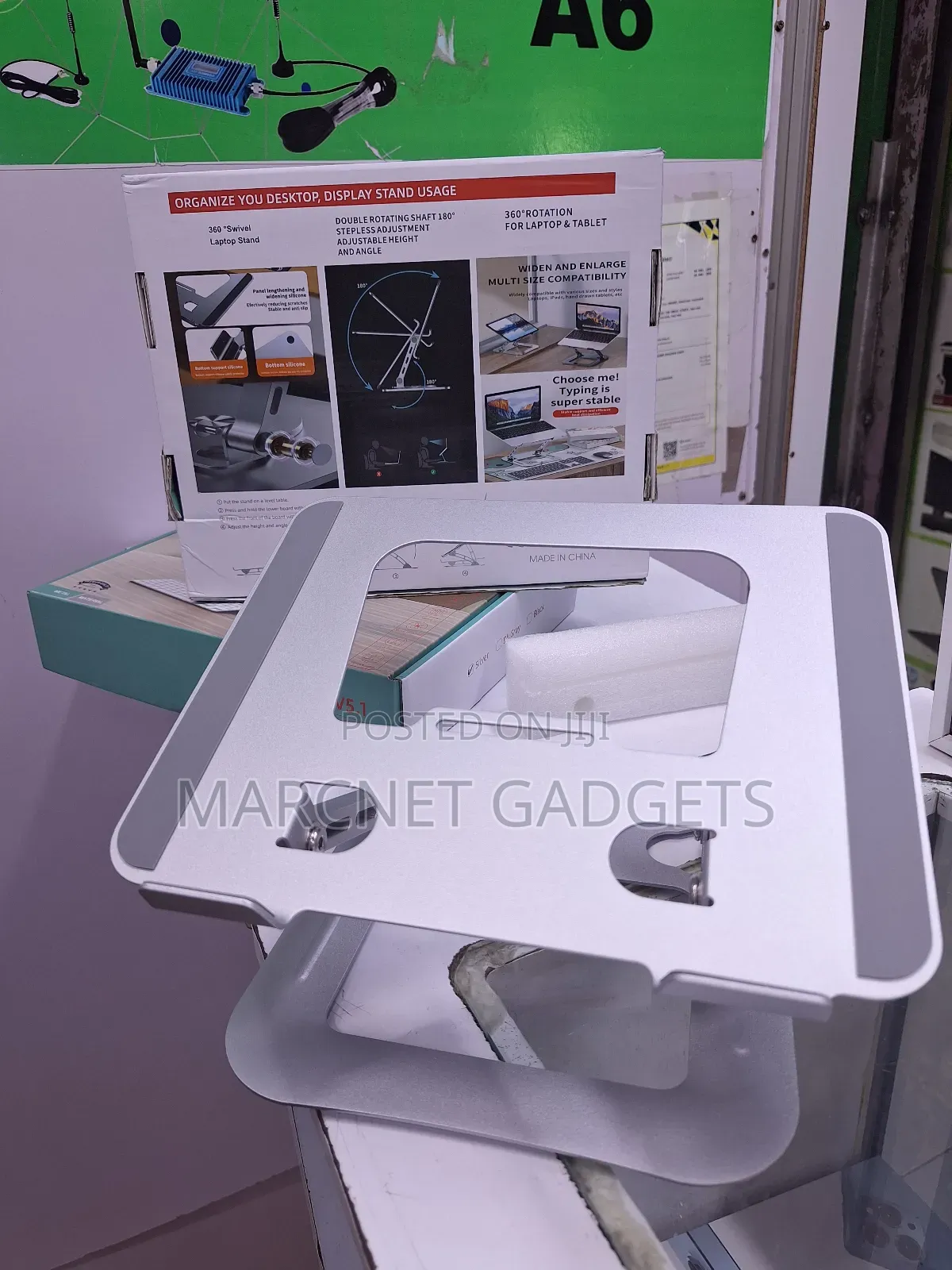 Adjustable V5.1 Metallic Laptop Stand Upto 16 Inch Laptop