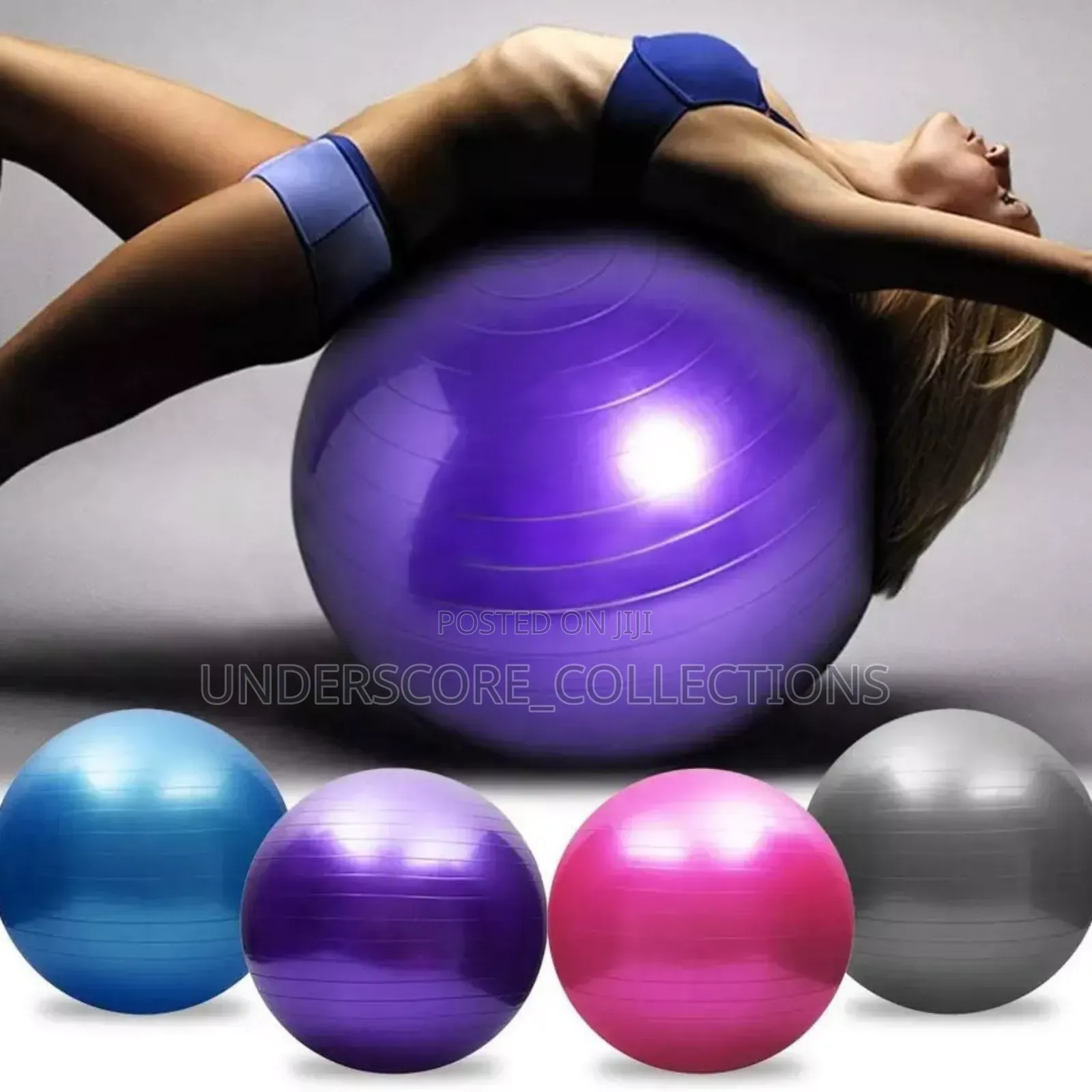 Antiburst And Slip Resistant Yoga Exercise Ball*