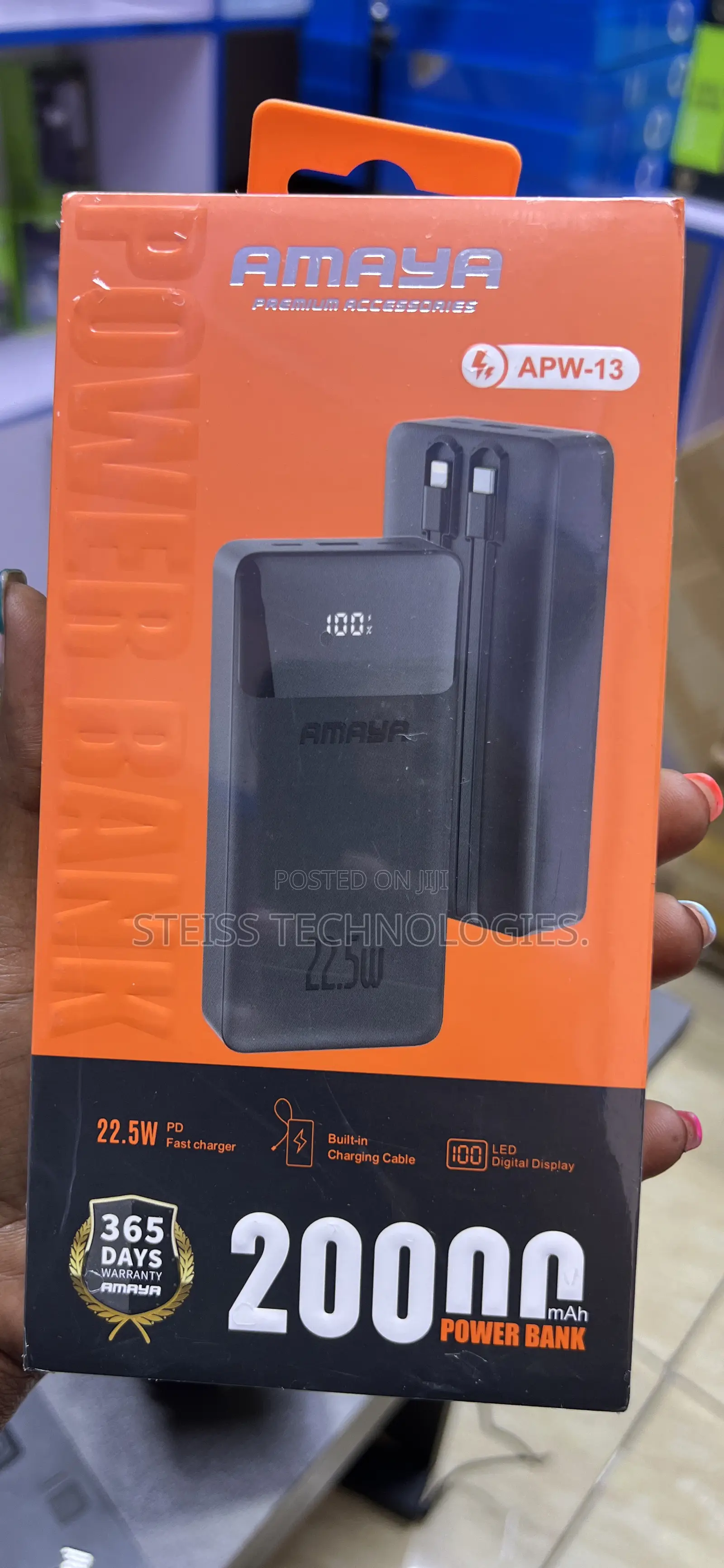 20000mah 22.5w Amaya Fast Powerbanks