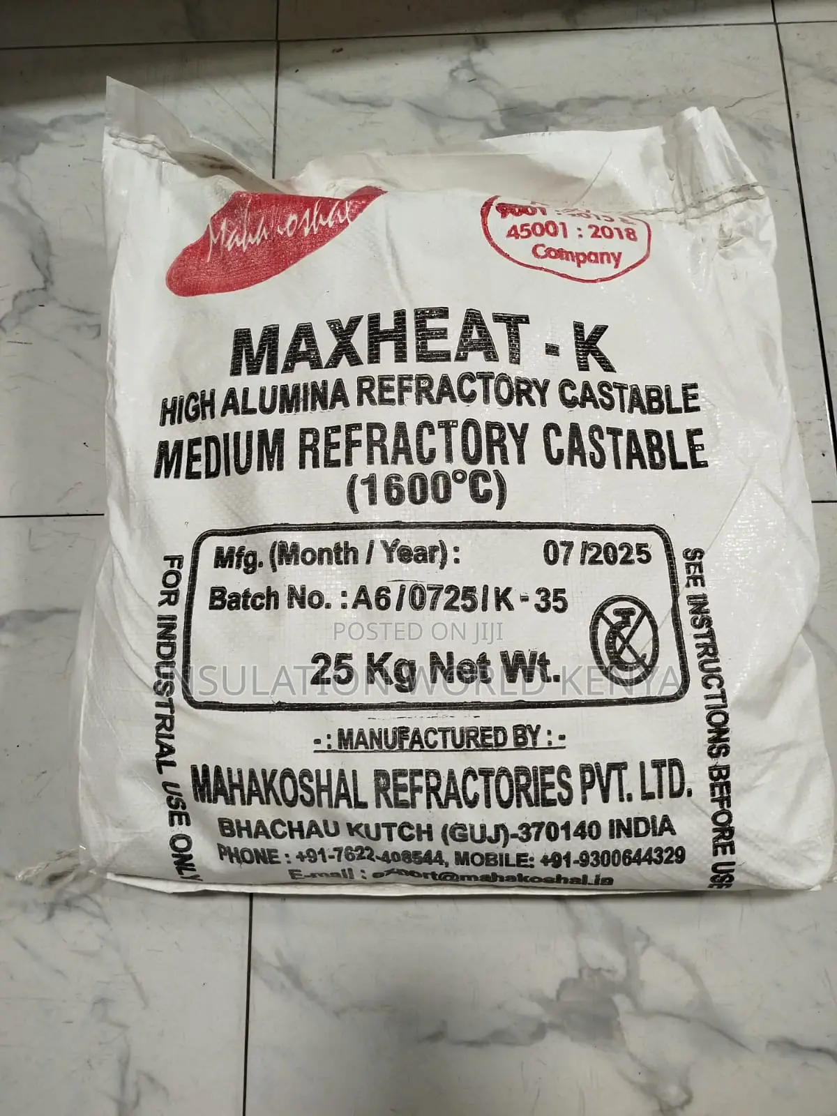 Kiln Castable Cement Maxheat K
