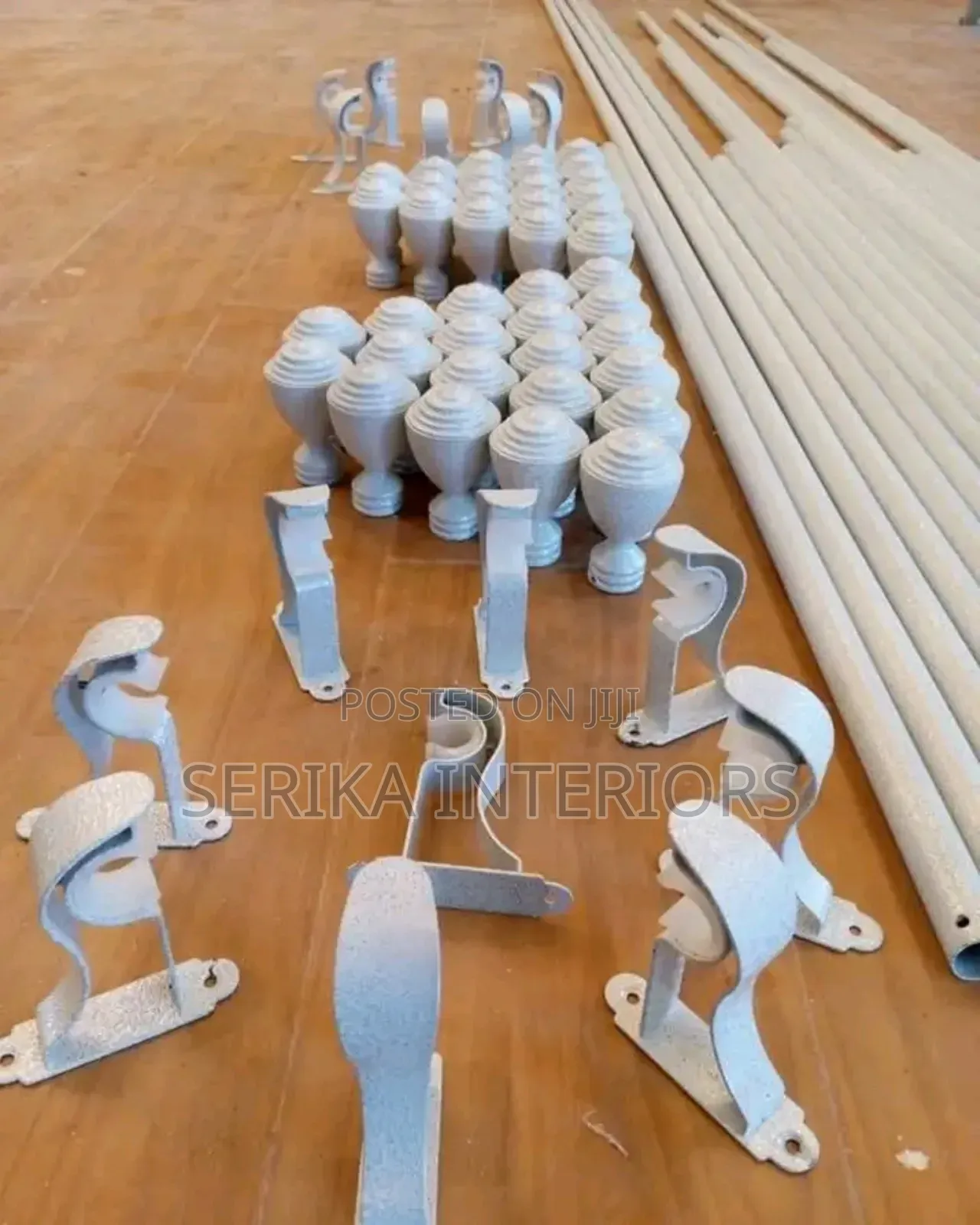 Matt White Jua Kali Curtain Rods Curtain Rods Approved