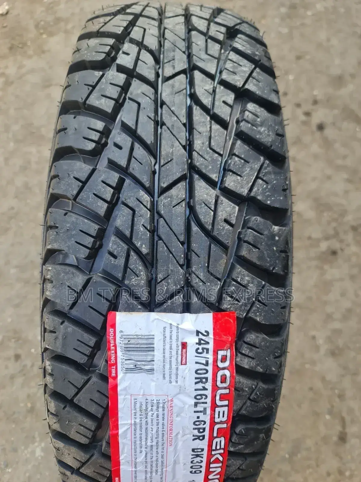 245 /70 R16 Doubleking.