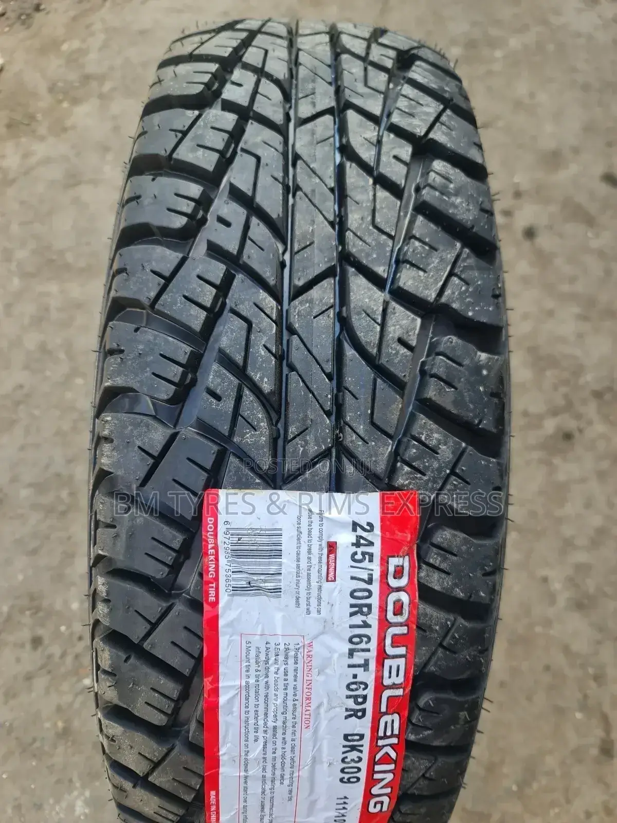245 /70 R16 Doubleking.
