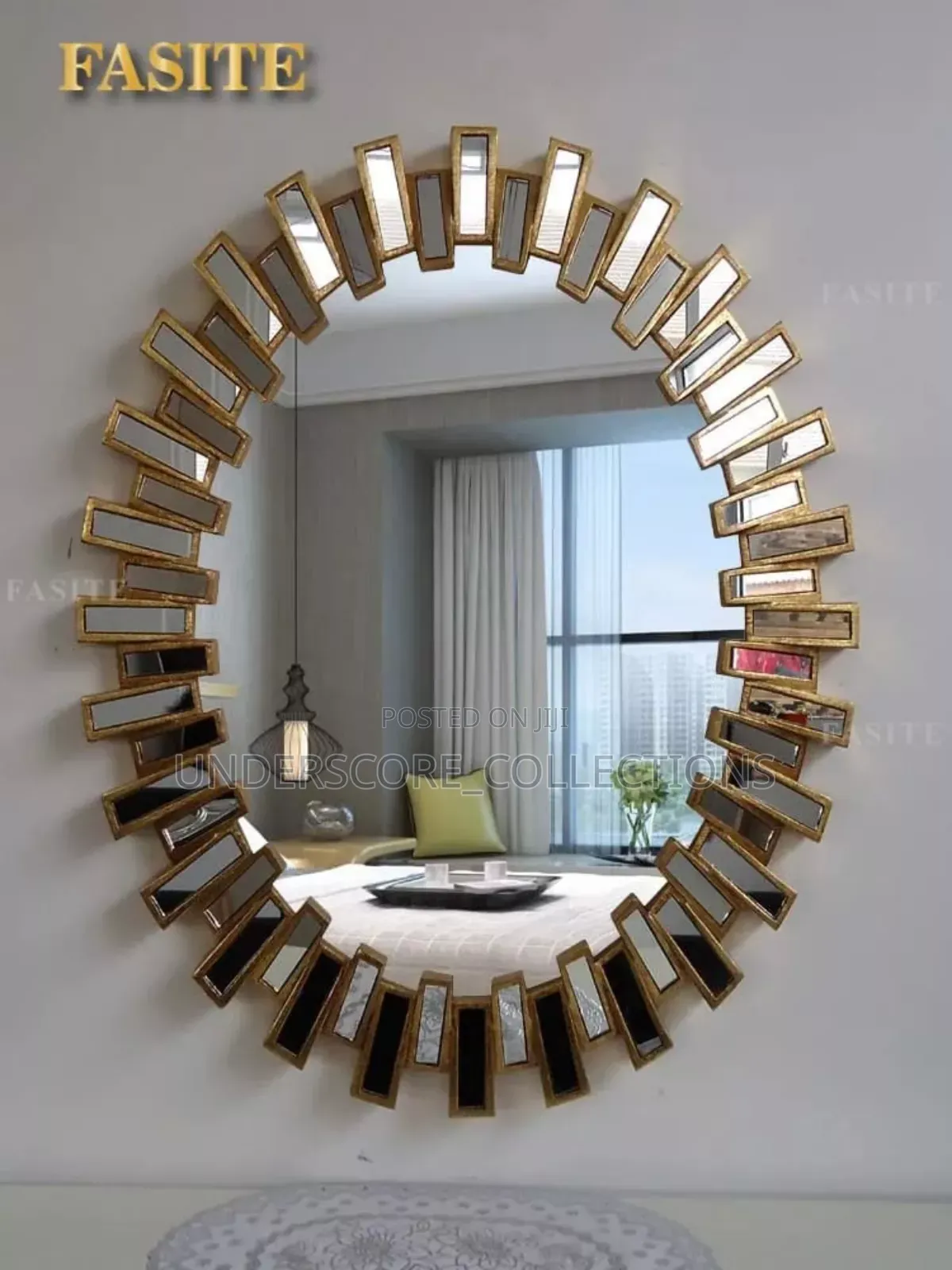 Sunburst Oval Luxury Wall Decor Mirror (Big Size)*