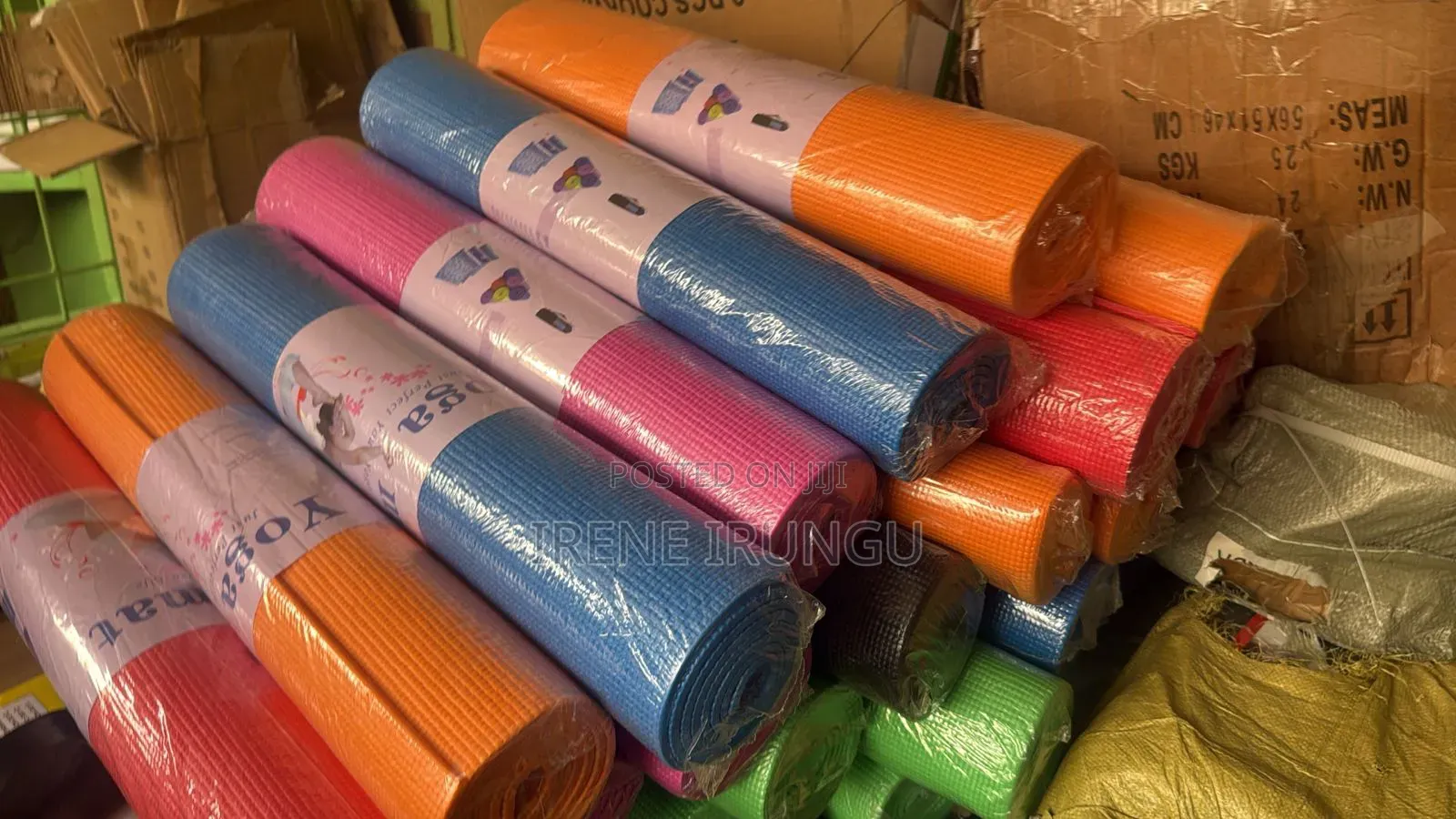 Blue/Orange /Pink Exercise Mats