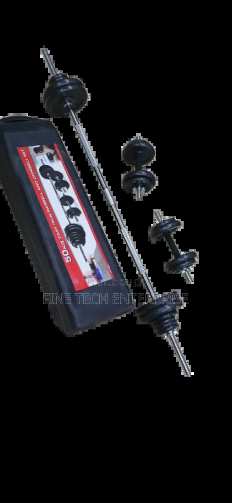 50kgs York Dumbbell Set With Barbell
