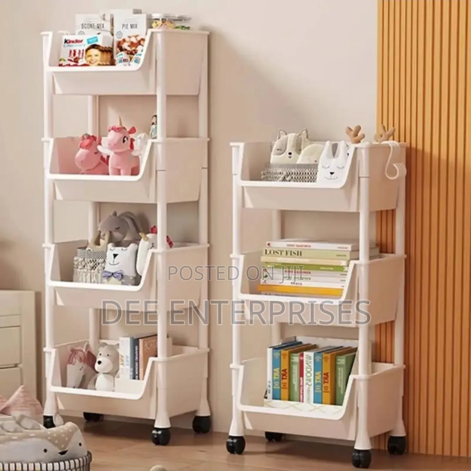 4 Layers Trolley Bookshelf/ Kitchen Storage Slit