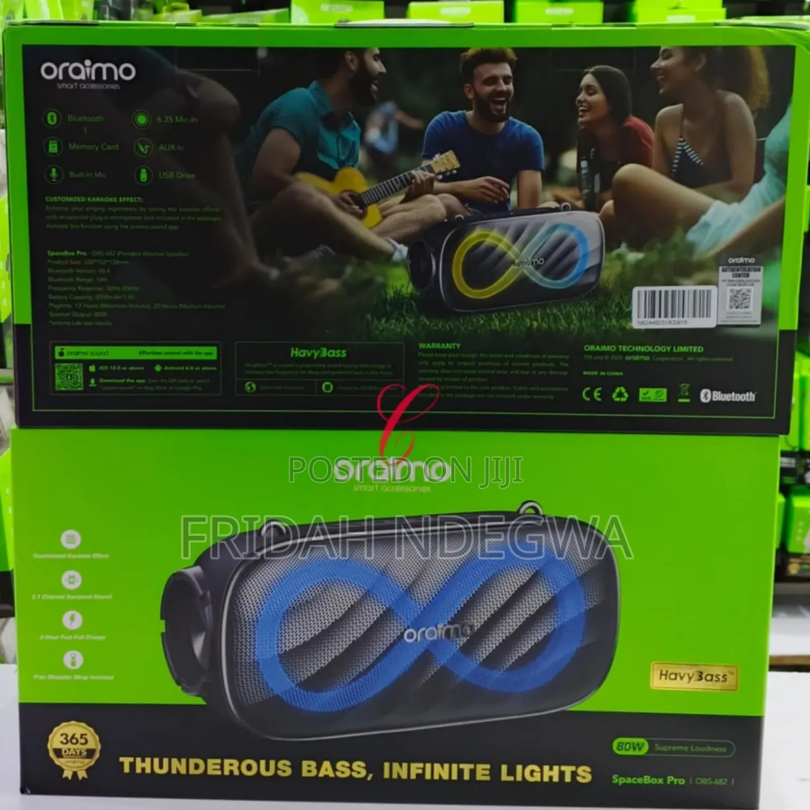 Oraimo Spacebox Pro Obs-682 *80w Supreme Loudnes