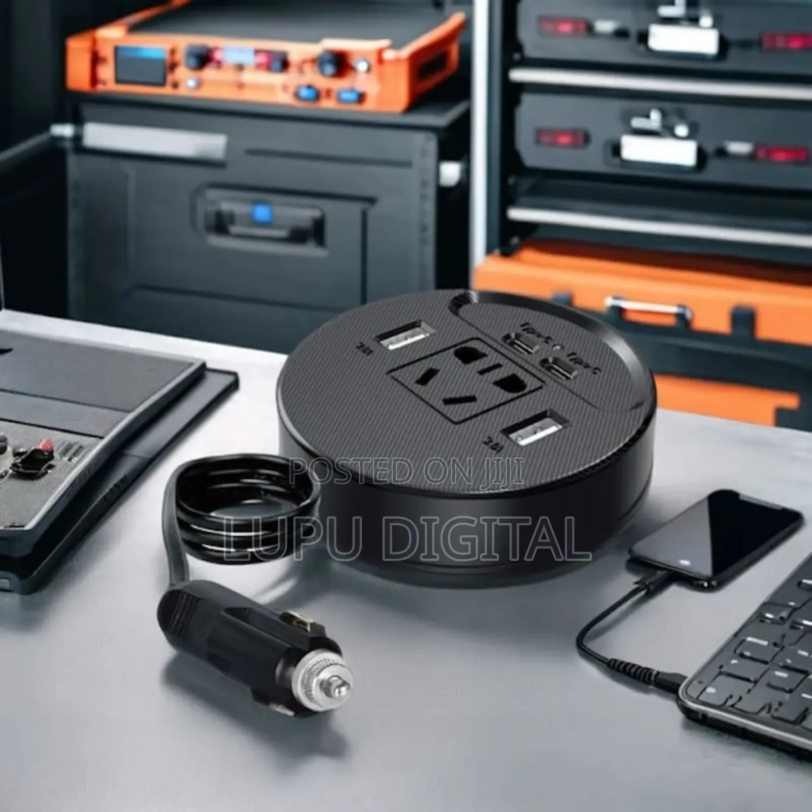 Inverter Dc 12v to 220v Converter With 2 Usb Type-C Ports 3.1a