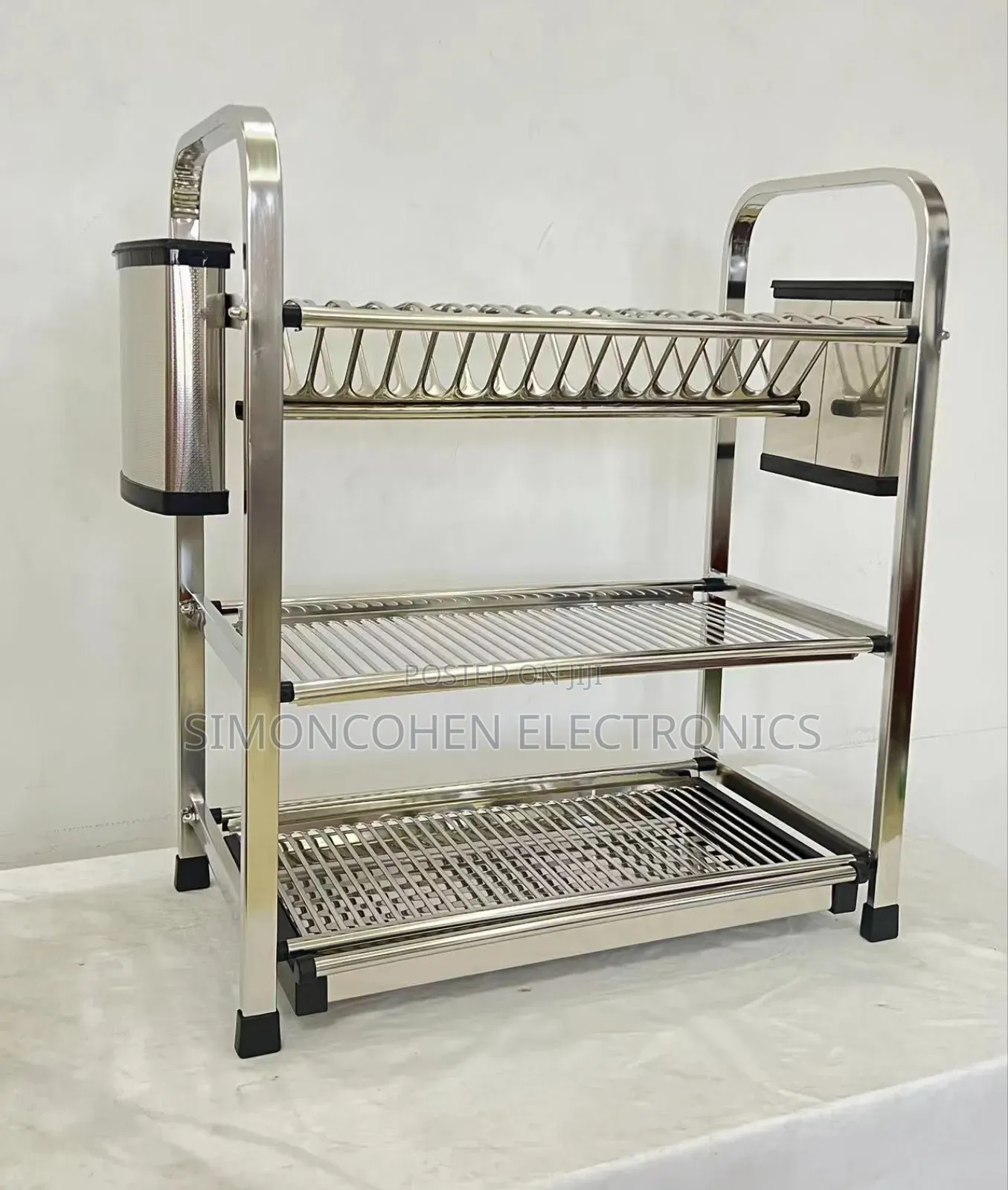 Heavy Duty 3 Tier Aluminum Dish Rack