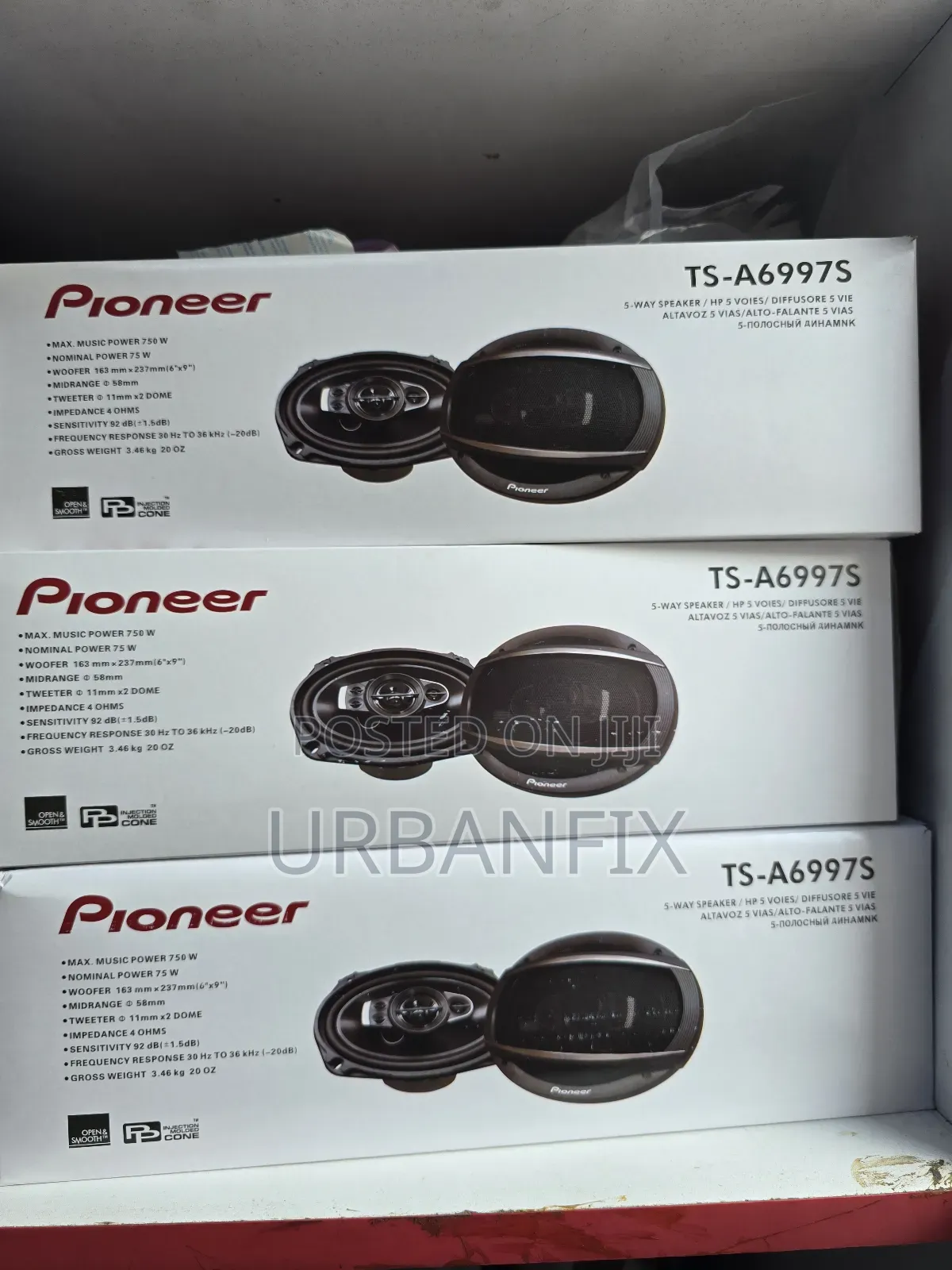 Pioneer 750watts Powerful Oval Midrange Speakers- A Pair