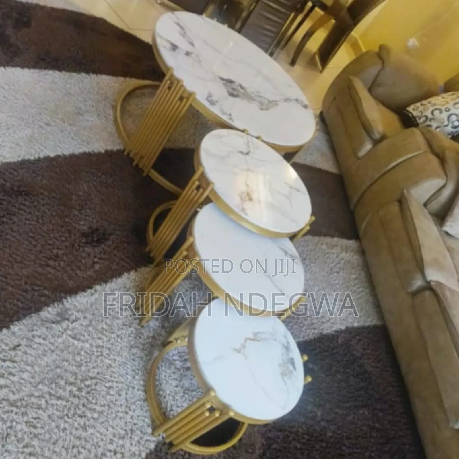 4 in 1 Executive Pure Marble Table