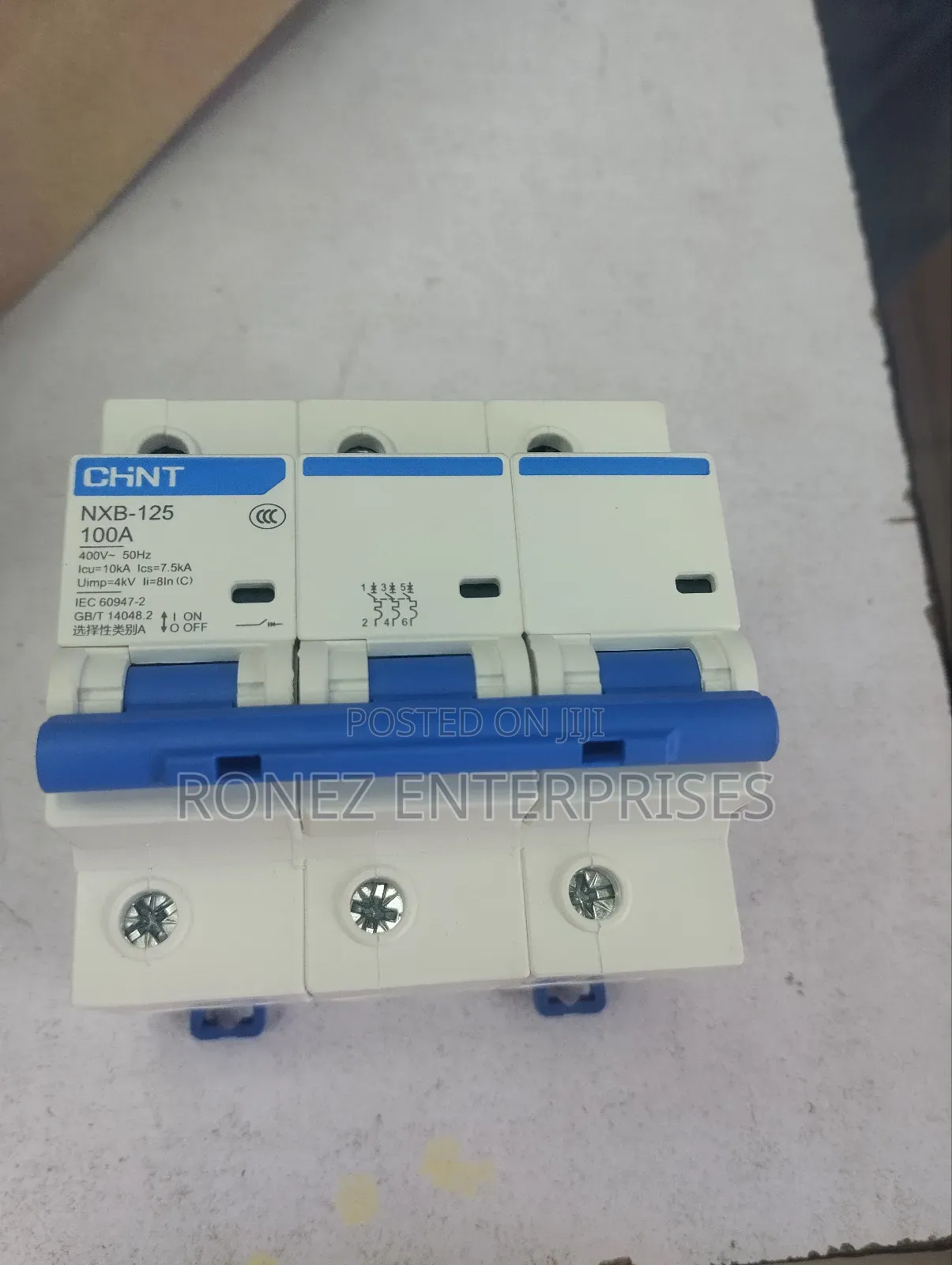 MCB Triple Pole 100 Amps Chint Ftys