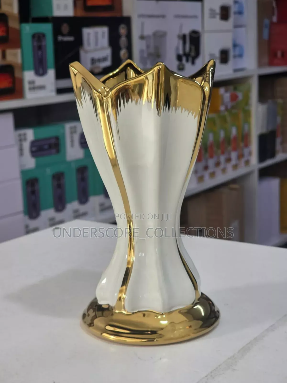 Golden Luxury Flower Vases