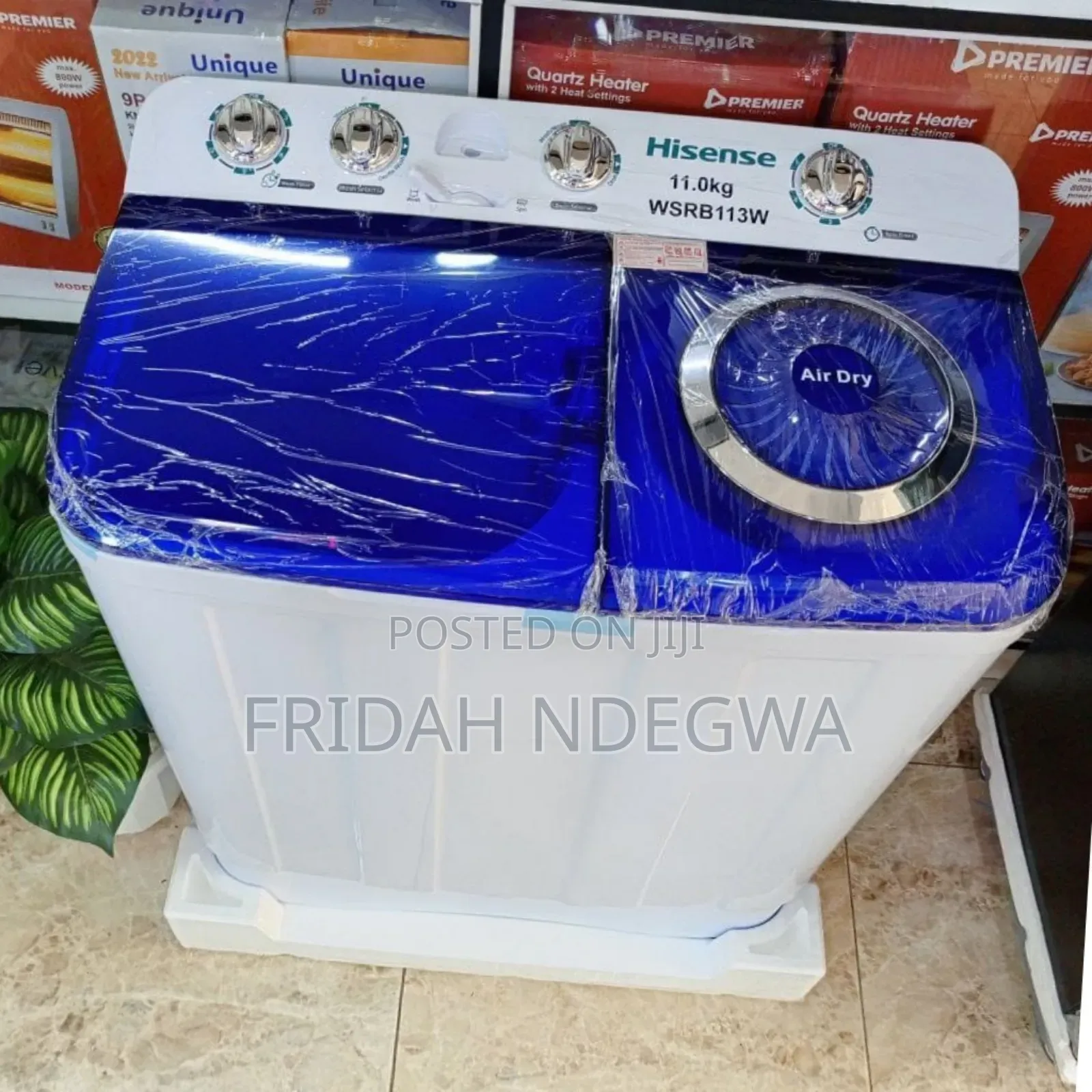Hisense Twin Tub Top Load Semi Automatic Washing Machines 11 KGS