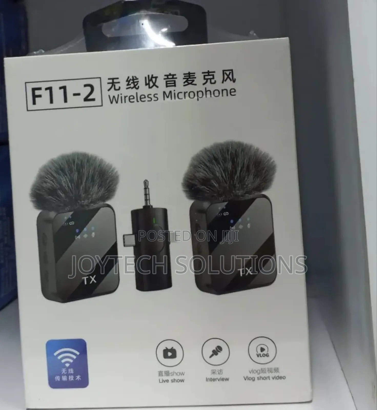 Lapel 3-1 F11-2 Clip Wireless Microphone With 2 Pieces of Mic