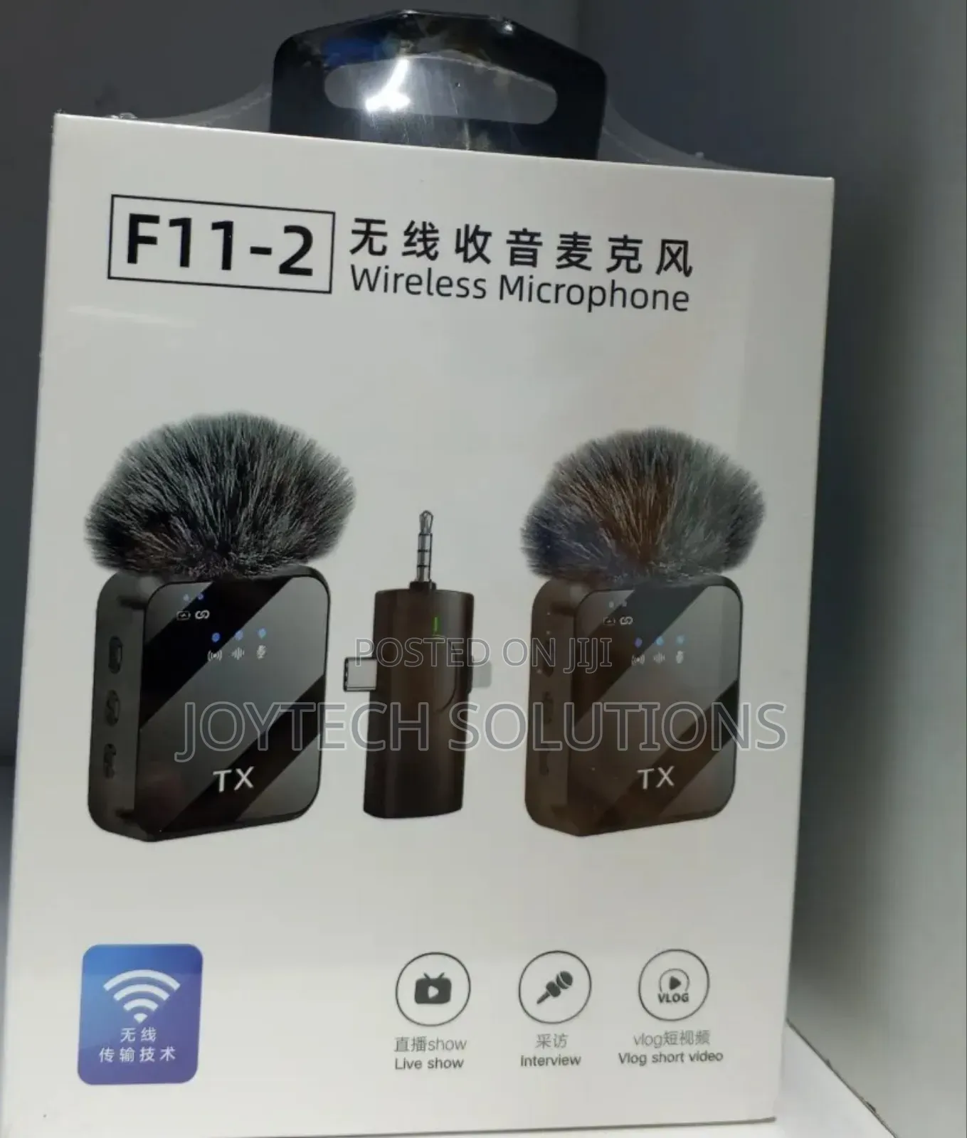 Lapel 3-1 F11-2 Clip Wireless Microphone With 2 Pieces of Mic
