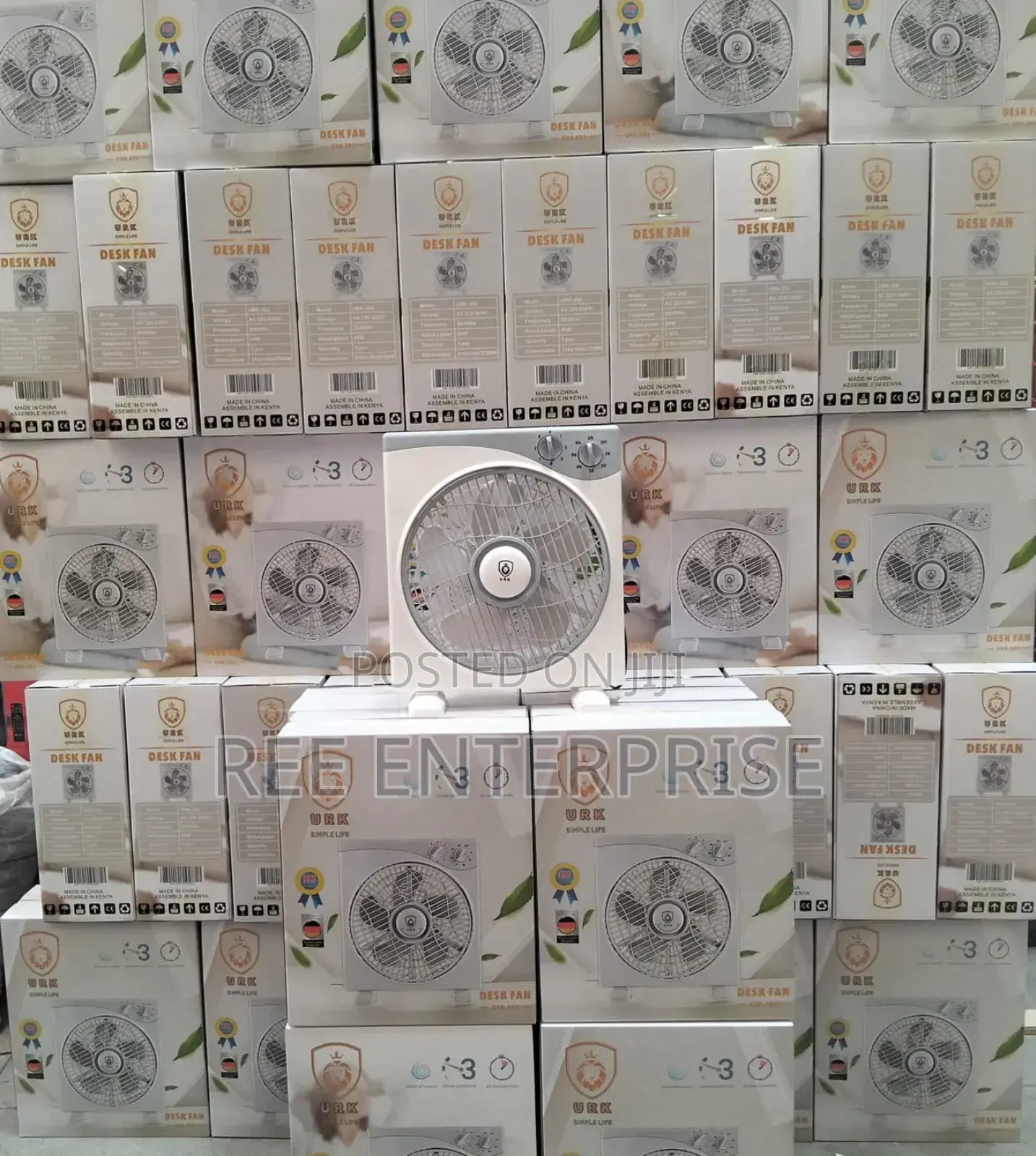 Urk Box Desk Fan New New