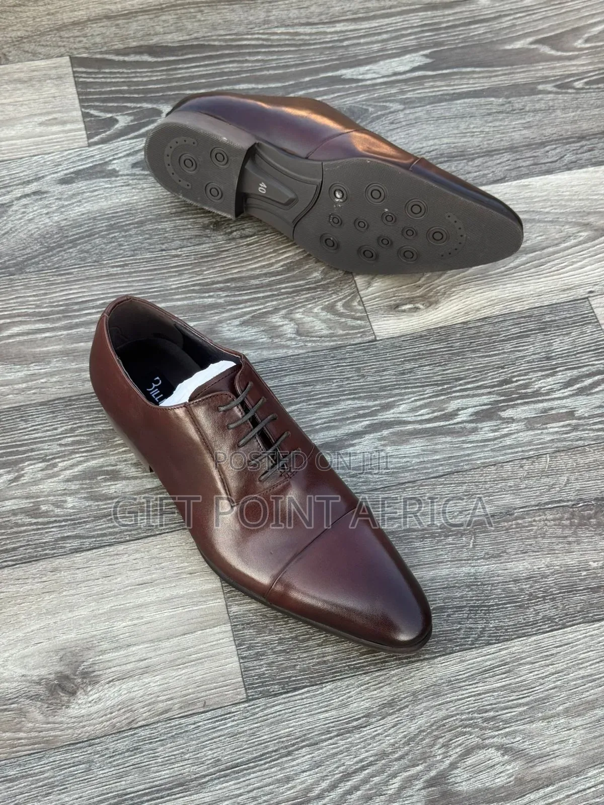 Coffee Brown Leather Officials Billionaire For Men