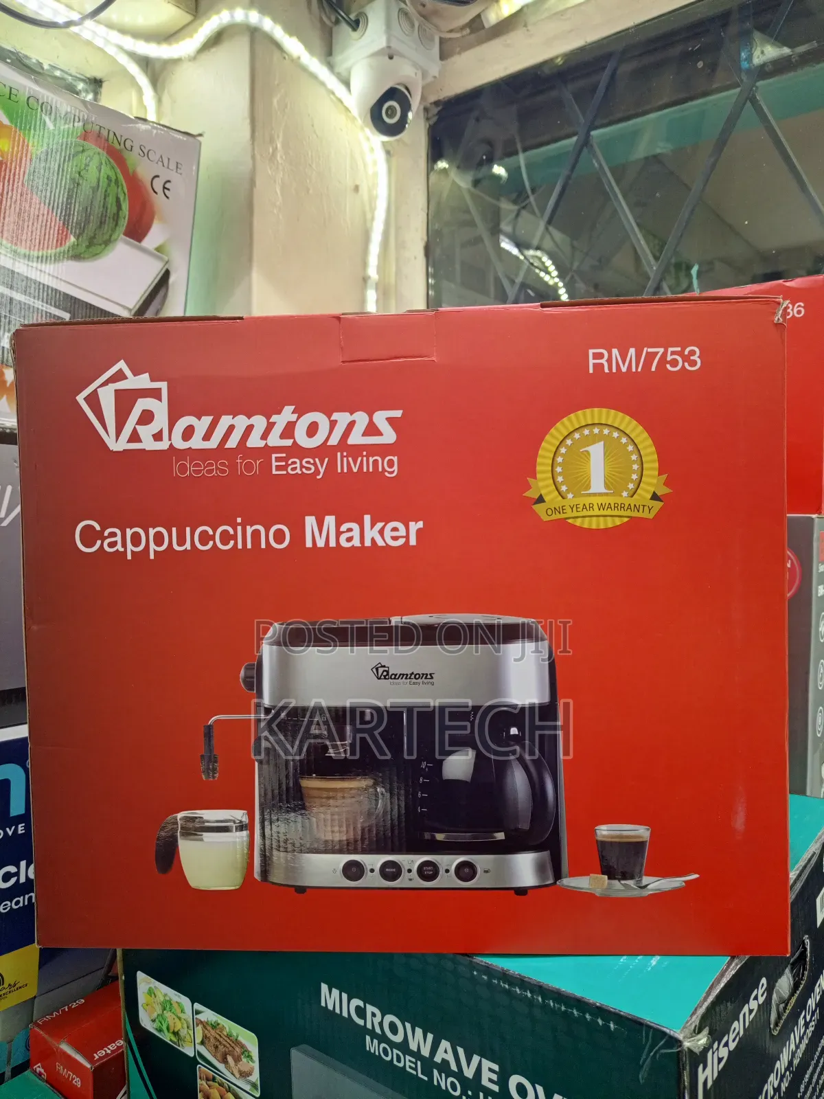 Ramtons Espresso Cappuccino Coffee Machine