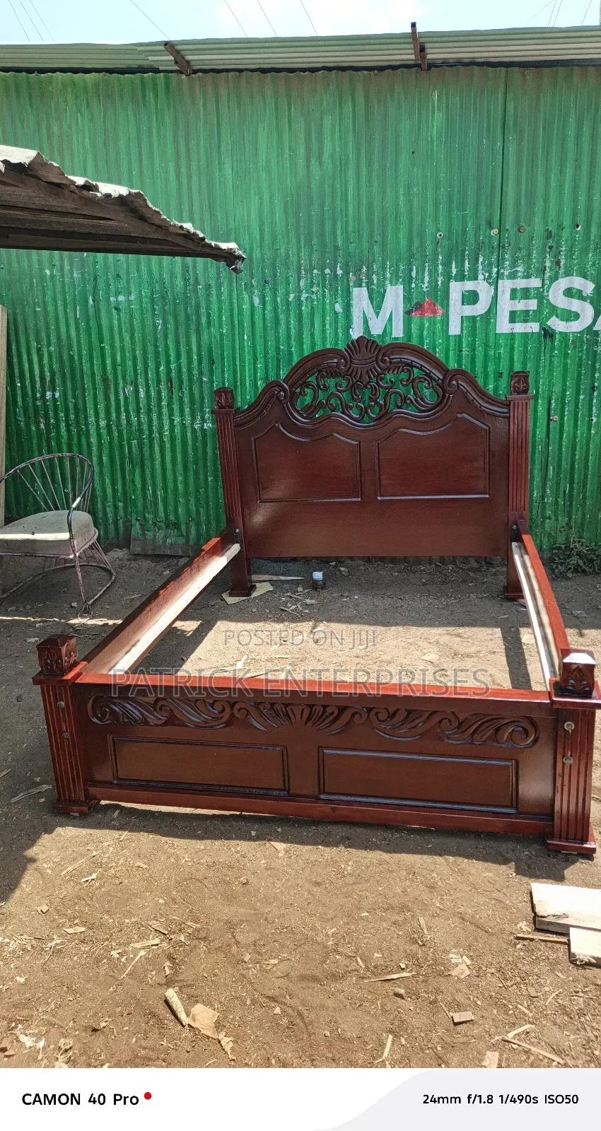 Modern King Size Mahogany Bed 5 By 6 Fitt