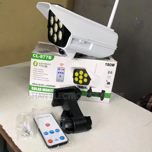 Solar Power Dummy Security Camera Fake Led Light Home Surveillance