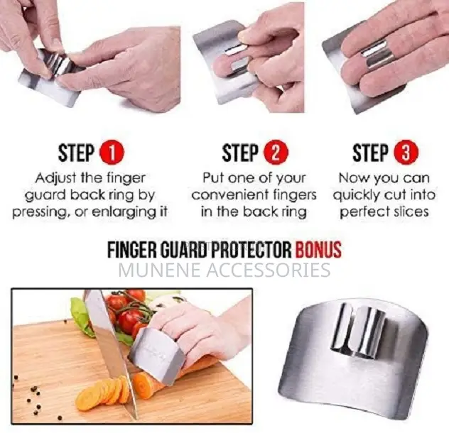 Stainless Steel Finger Guard Knife Cutting Protector Hand Slice Tool
