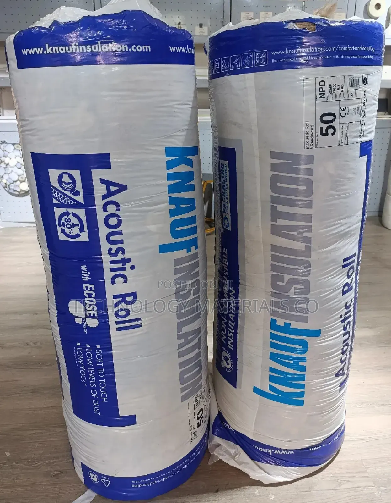 Knauf Insulation Acoustic Roll(15m * 1.2m),Thickness=15mm
