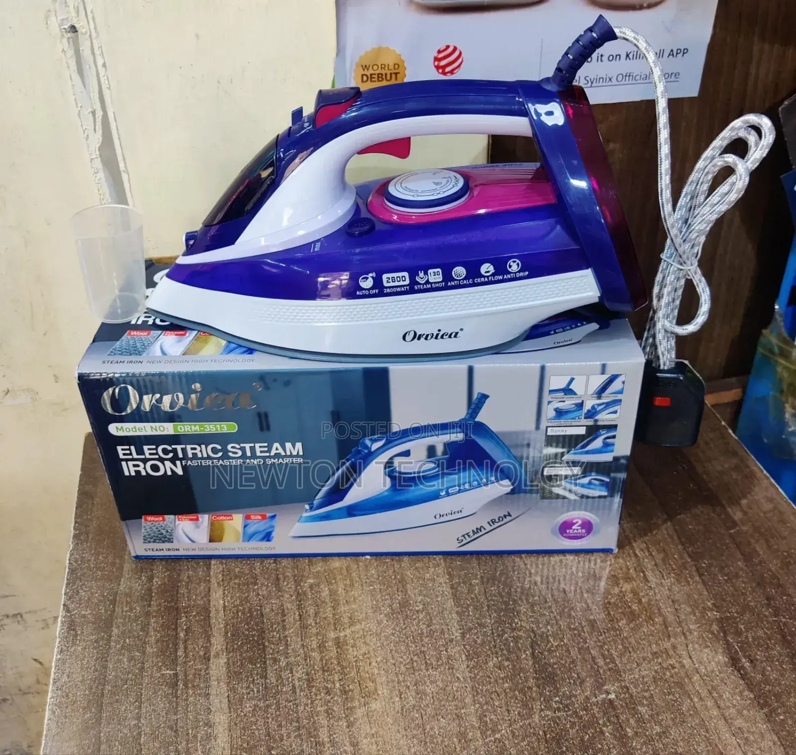 Orvica Heavy Duty Steam Iron