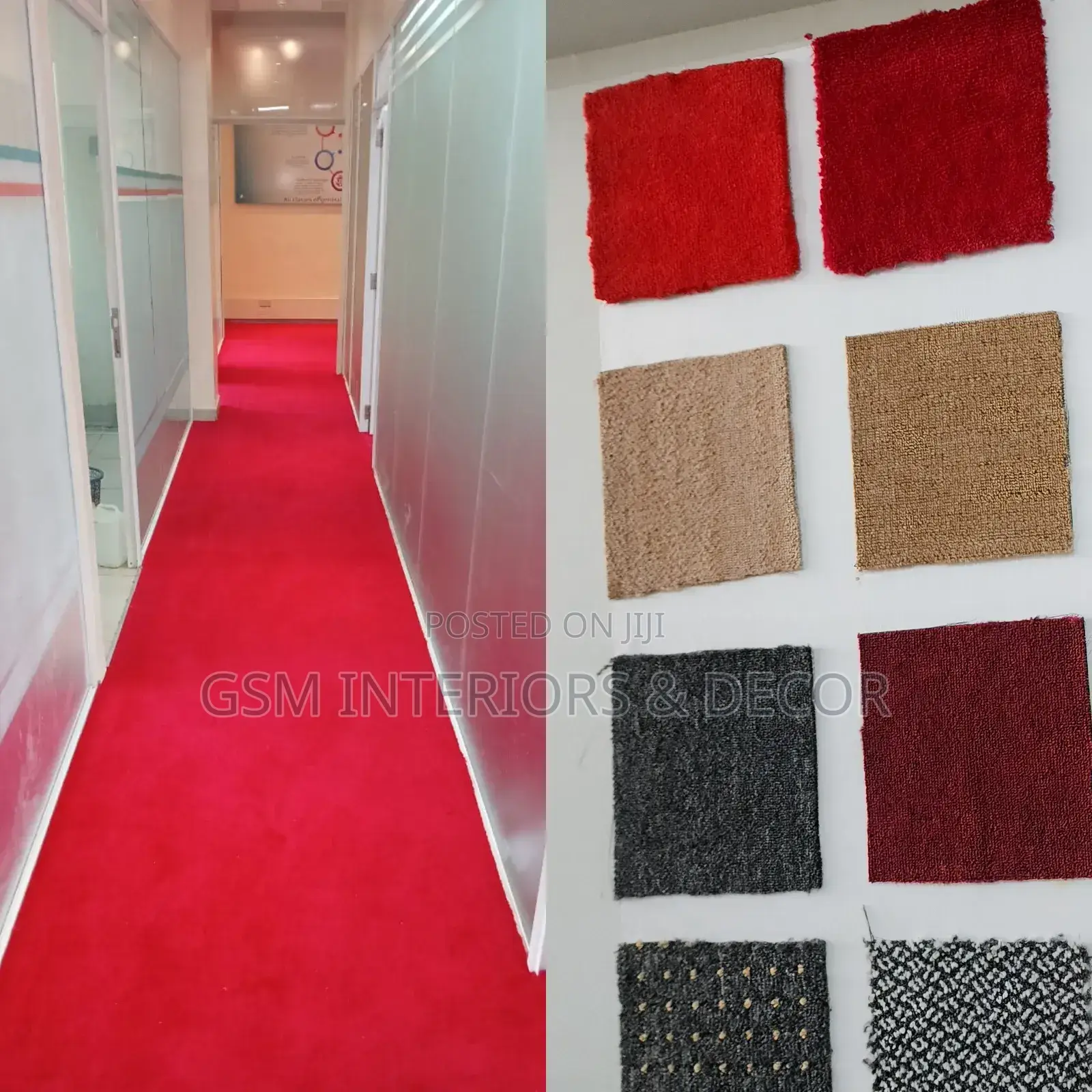 Hallway Wall to Wall Red Carpets and Other Options