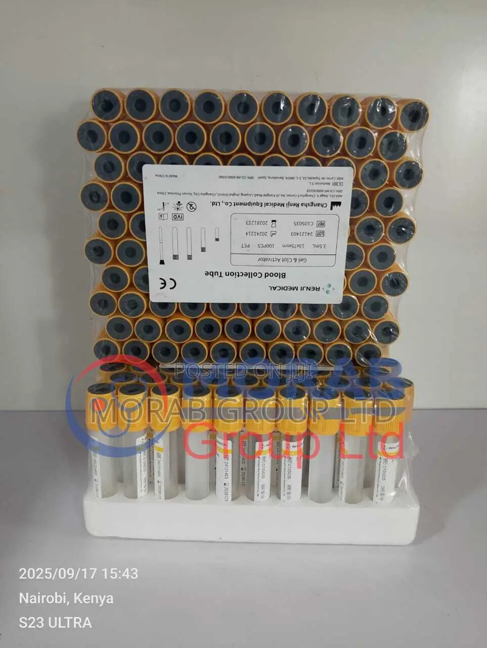 Vacutainer-Yellow Tops