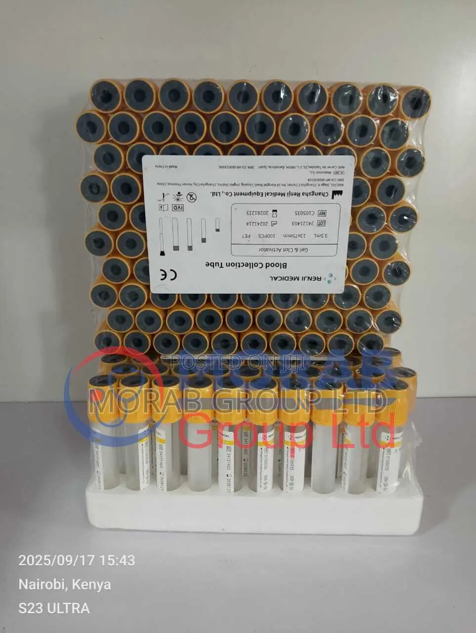 Vacutainer-Yellow Tops