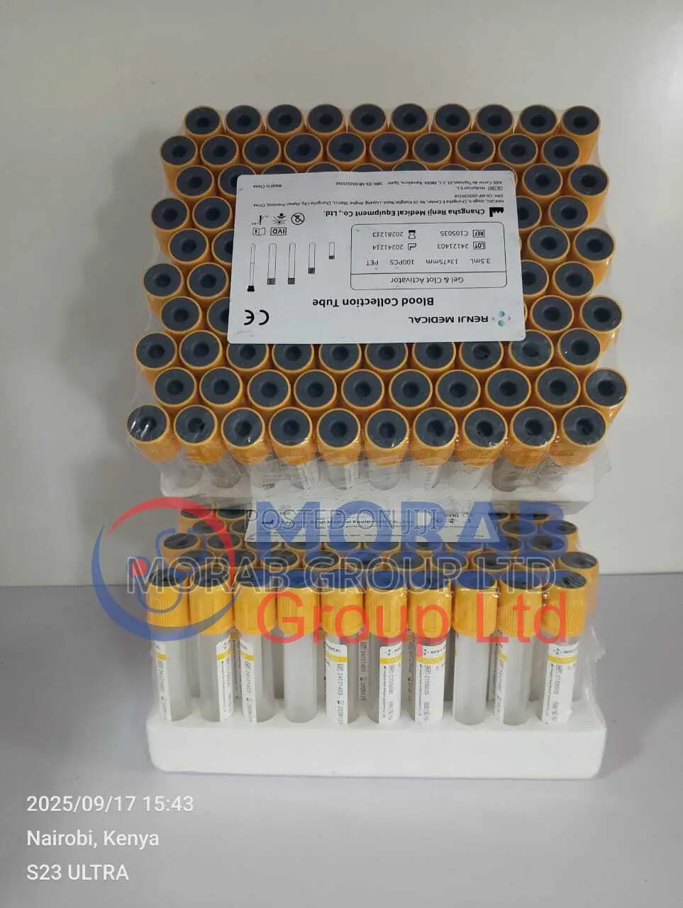 Vacutainer-Yellow Tops