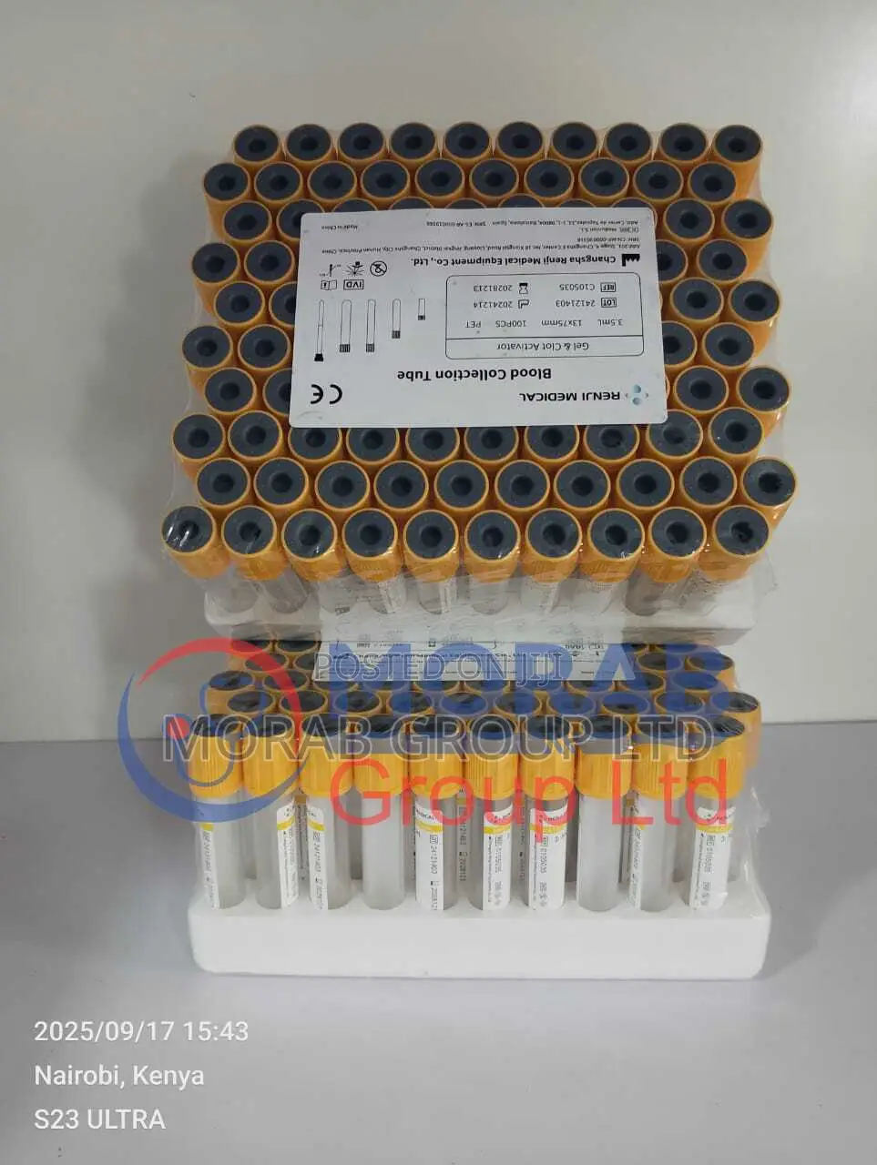 Vacutainer-Yellow Tops