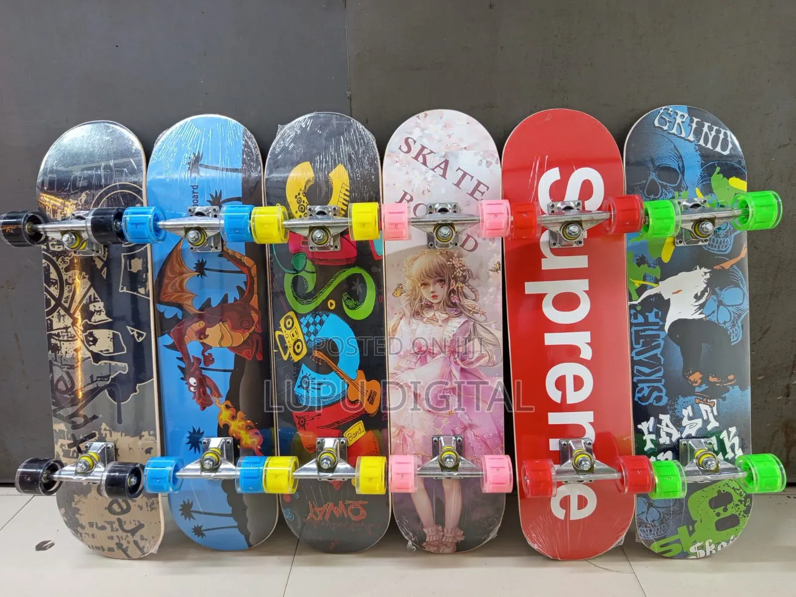 Long Skate Board 
With Grip Tape/ Antislide at the Top