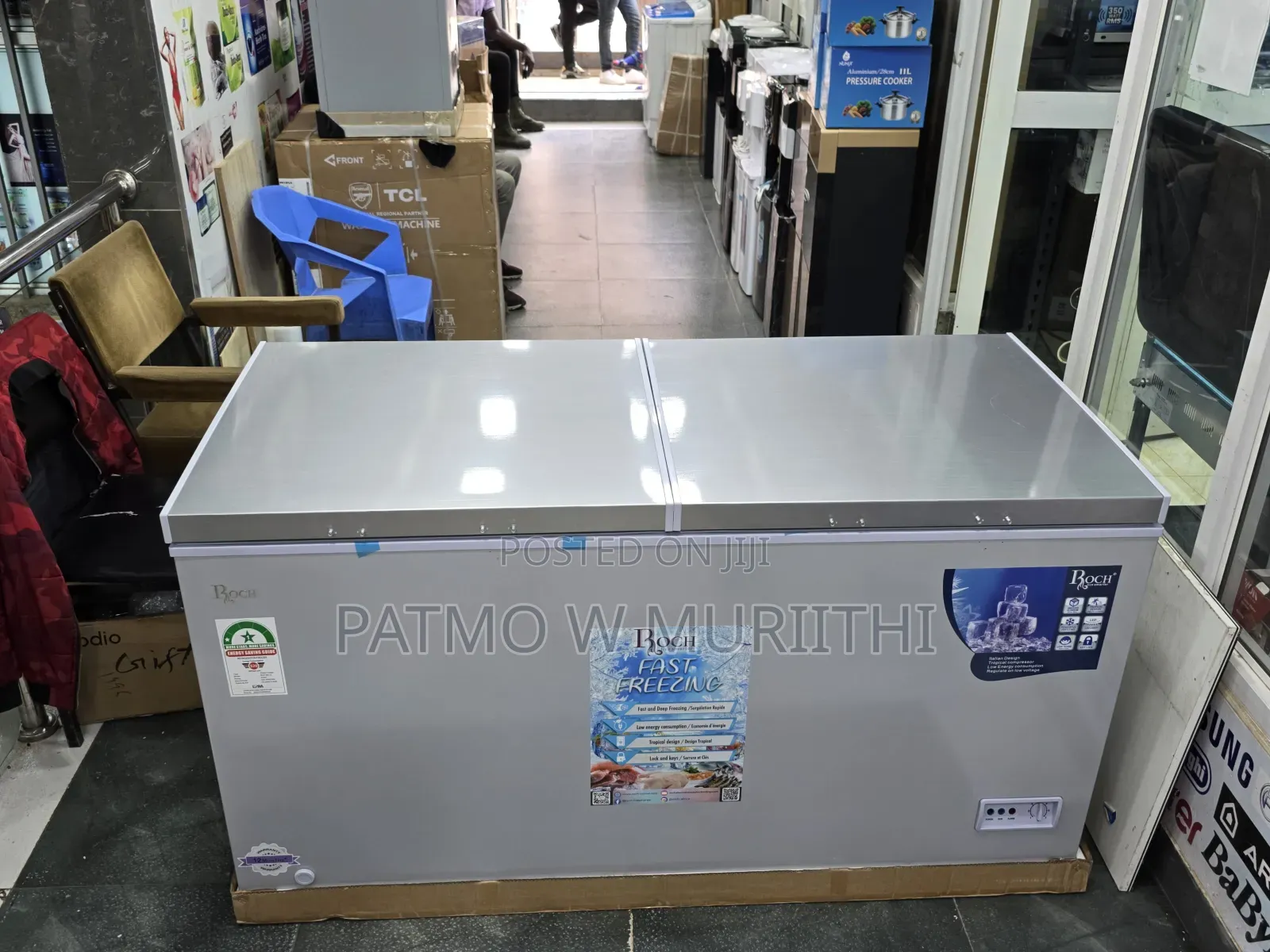 Chest Freezer 450l-Roch 450l Chest Deep Freezer
