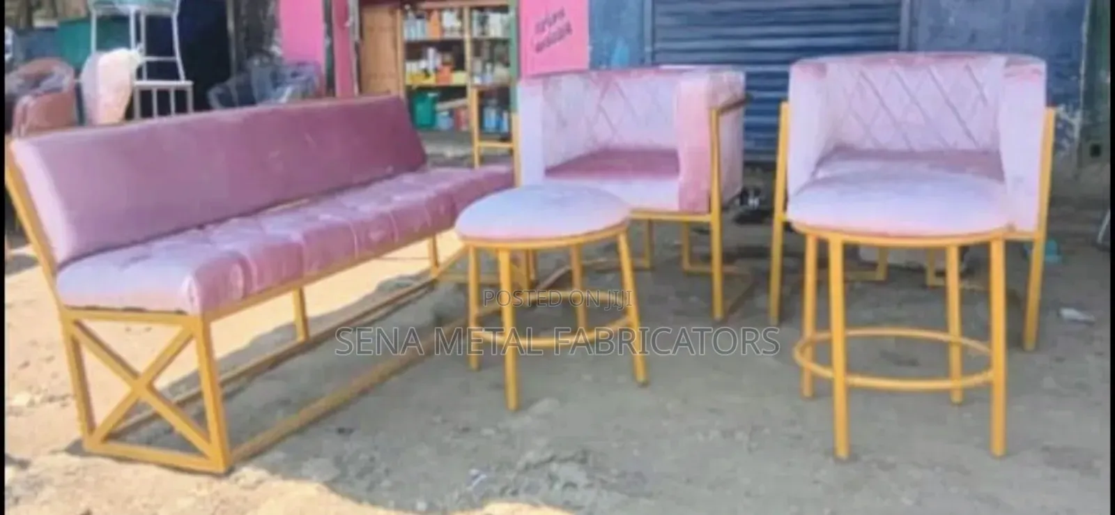Salon or Spa Set Pink Upholstery