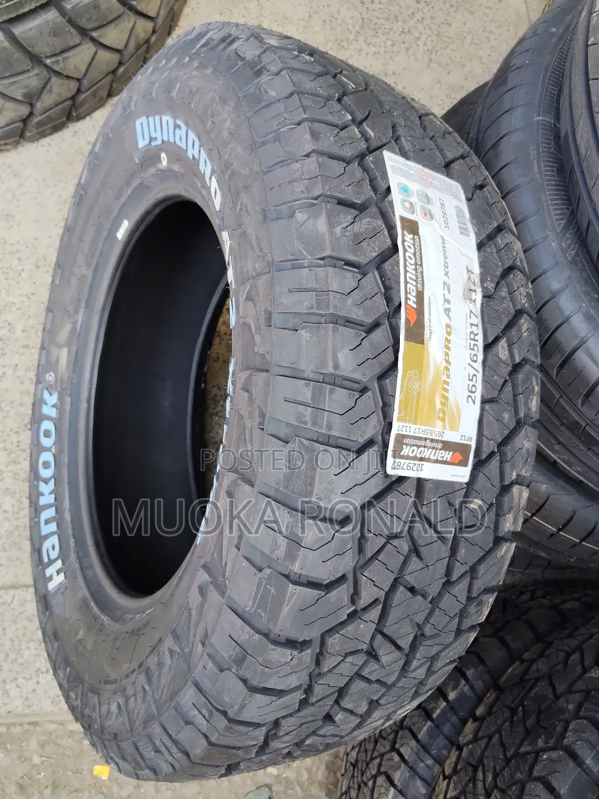 265/65r17 Hankook Tyres (Dynapro A/T2  Xtreme