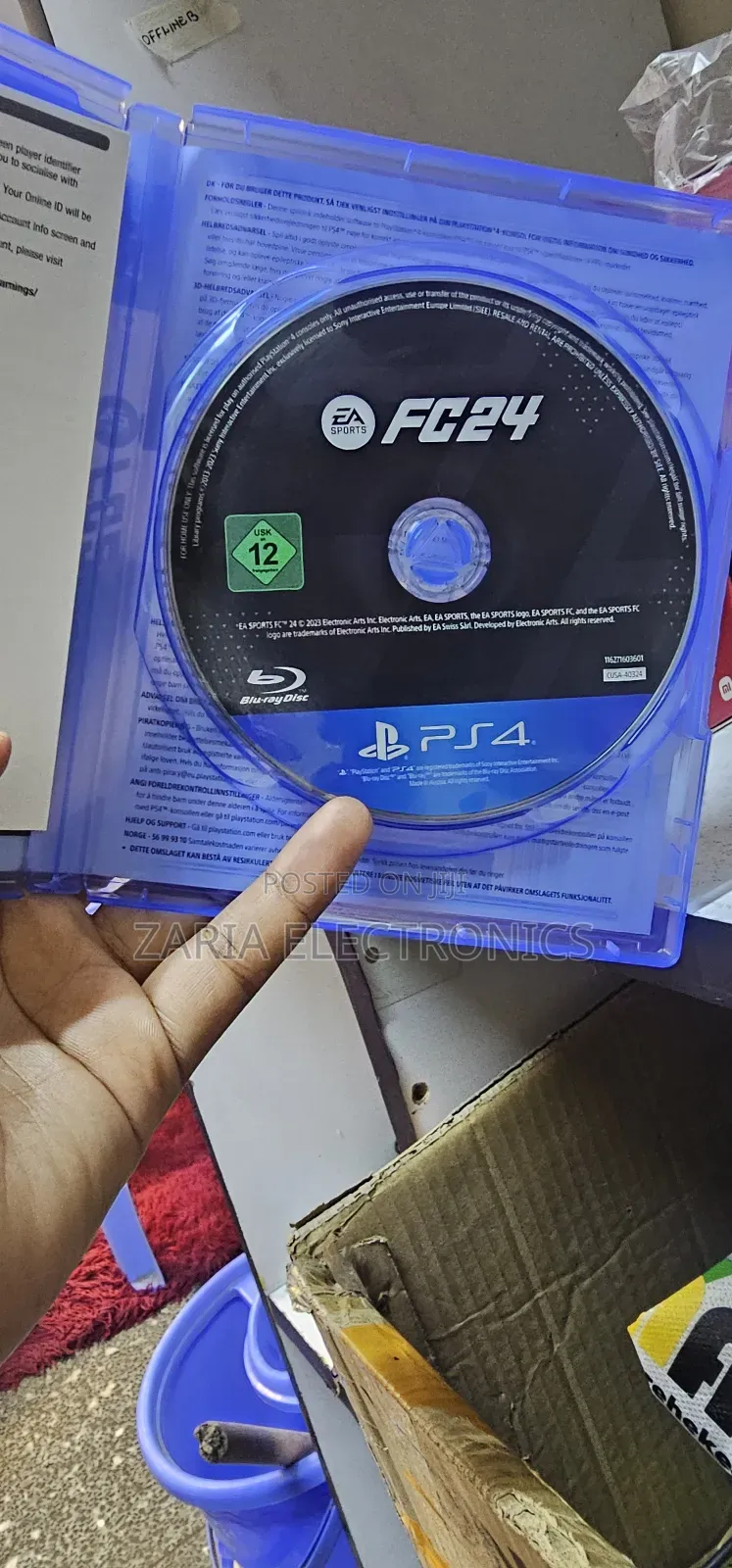 Slightly Used Ps4 Fc-24 Game