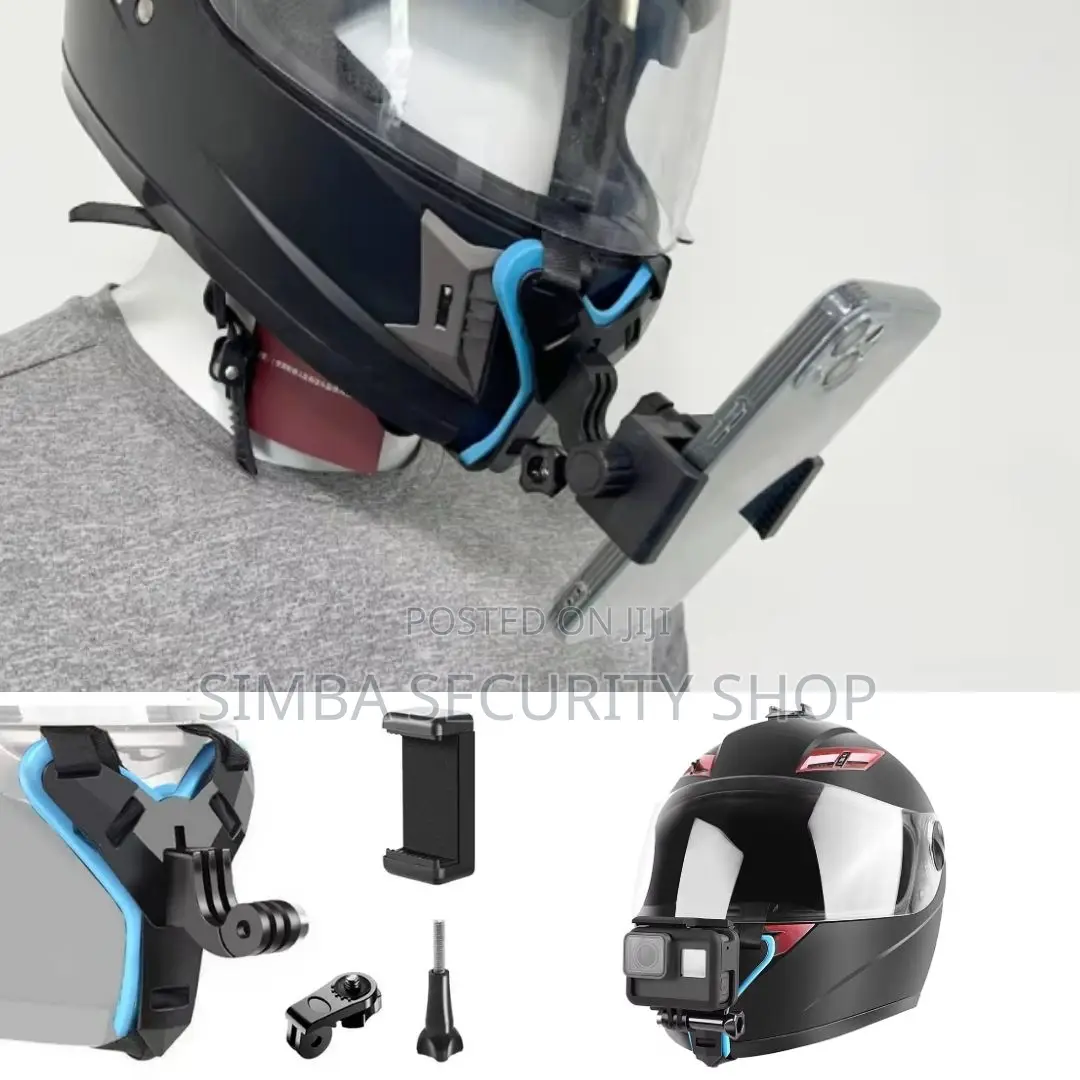 Adjustable Helmet Harness for Smartphone or Action Camera Chin Mount