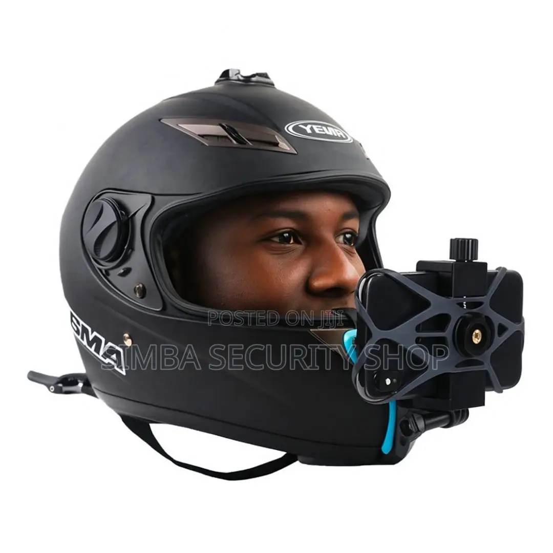 Adjustable Helmet Harness for Smartphone or Action Camera Chin Mount