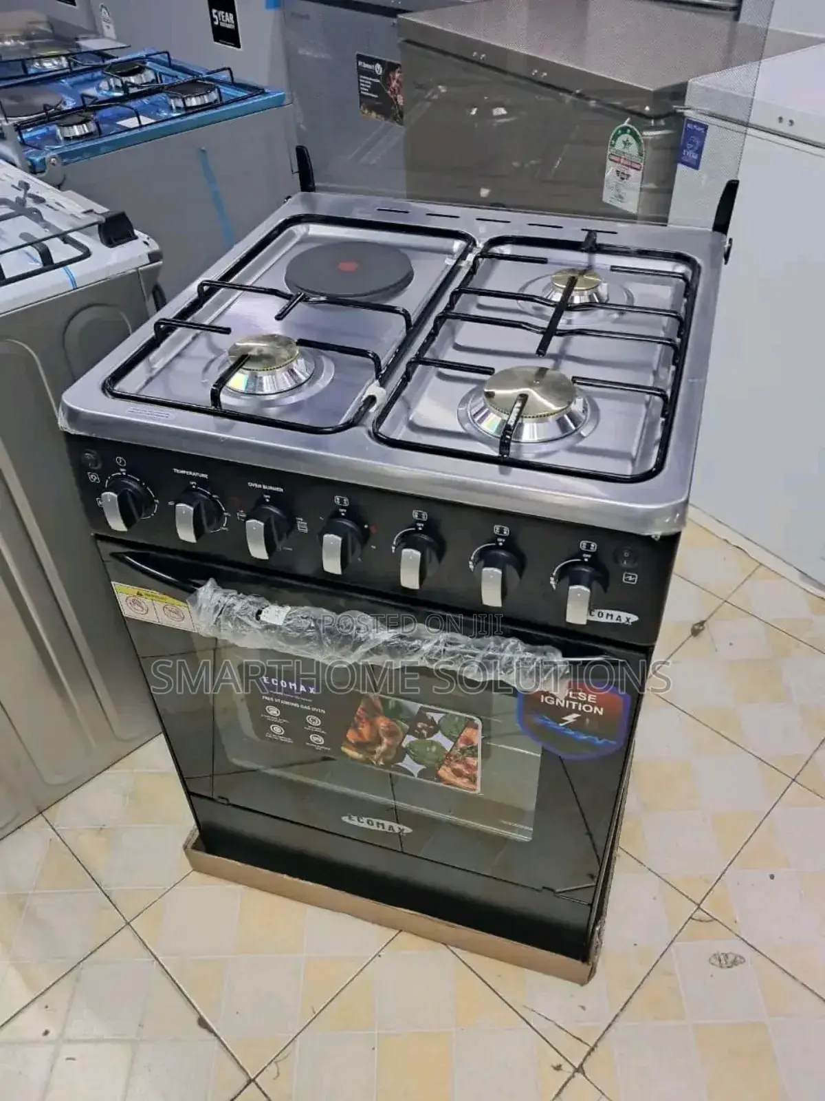 Ecomax 3 Gas 1 Electric Cooker – Easy-to-Use 60x60cm