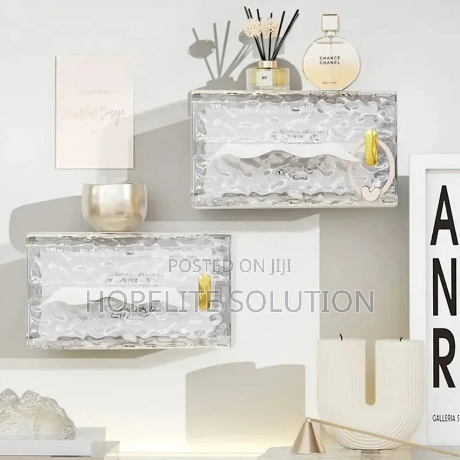 Wall Mounted Acrylic Tissue Box