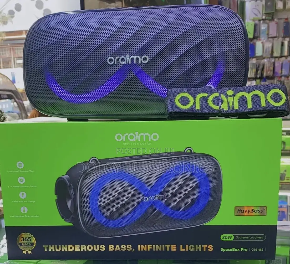Oraimo Obs-682 Spacebox Pro Speaker 80w Supreme Loudness