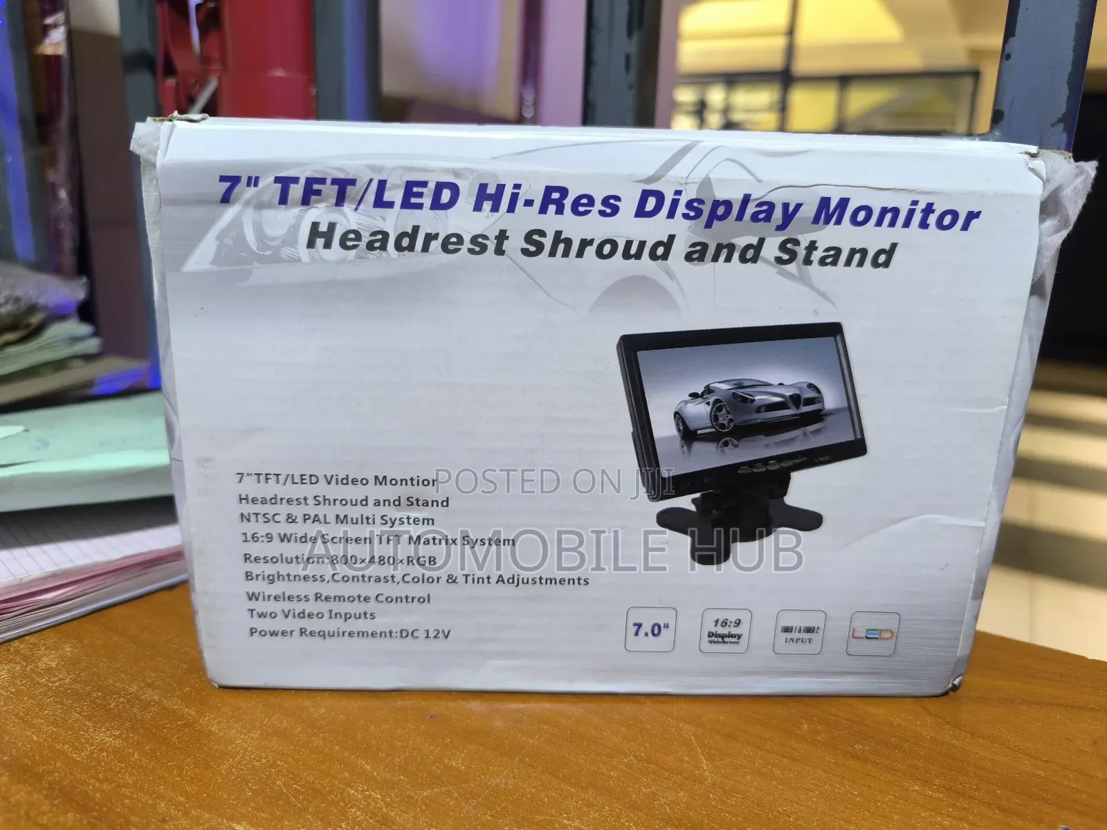 7" TFT/Led Hi-Res Display Monitor Stand Alone