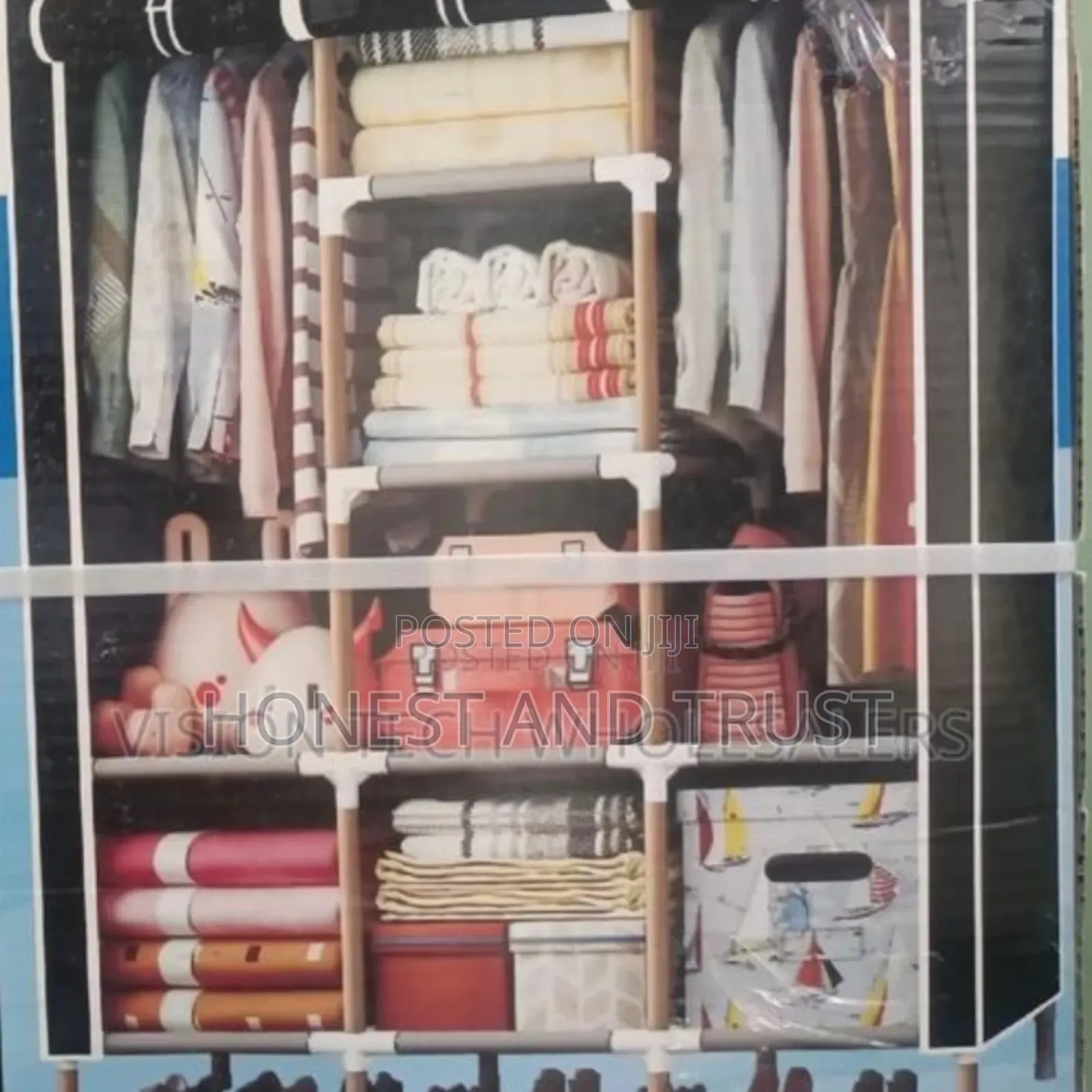 Wooden Wardrobe 3 Collumn