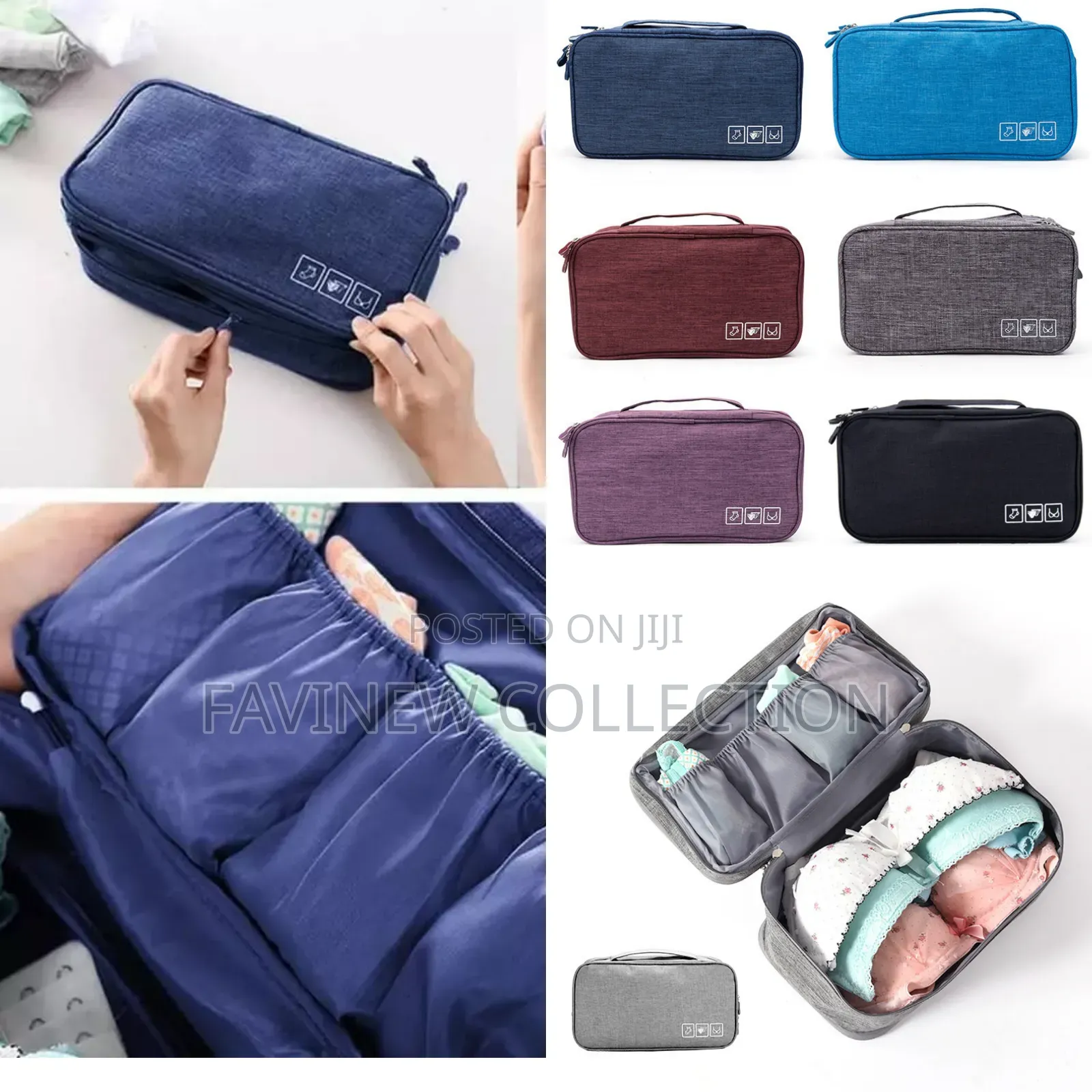 Portable Undergarments Organizer Bags