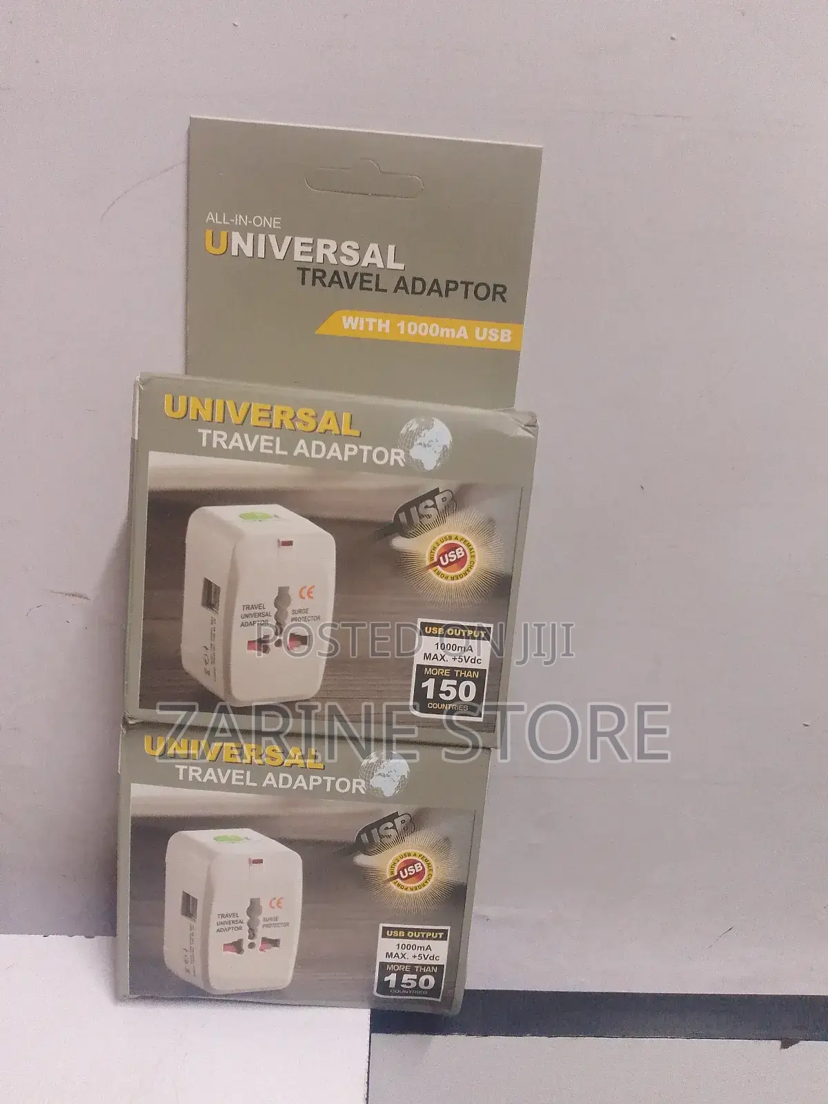 Universal Travel Adaptor With 1000ma Usb